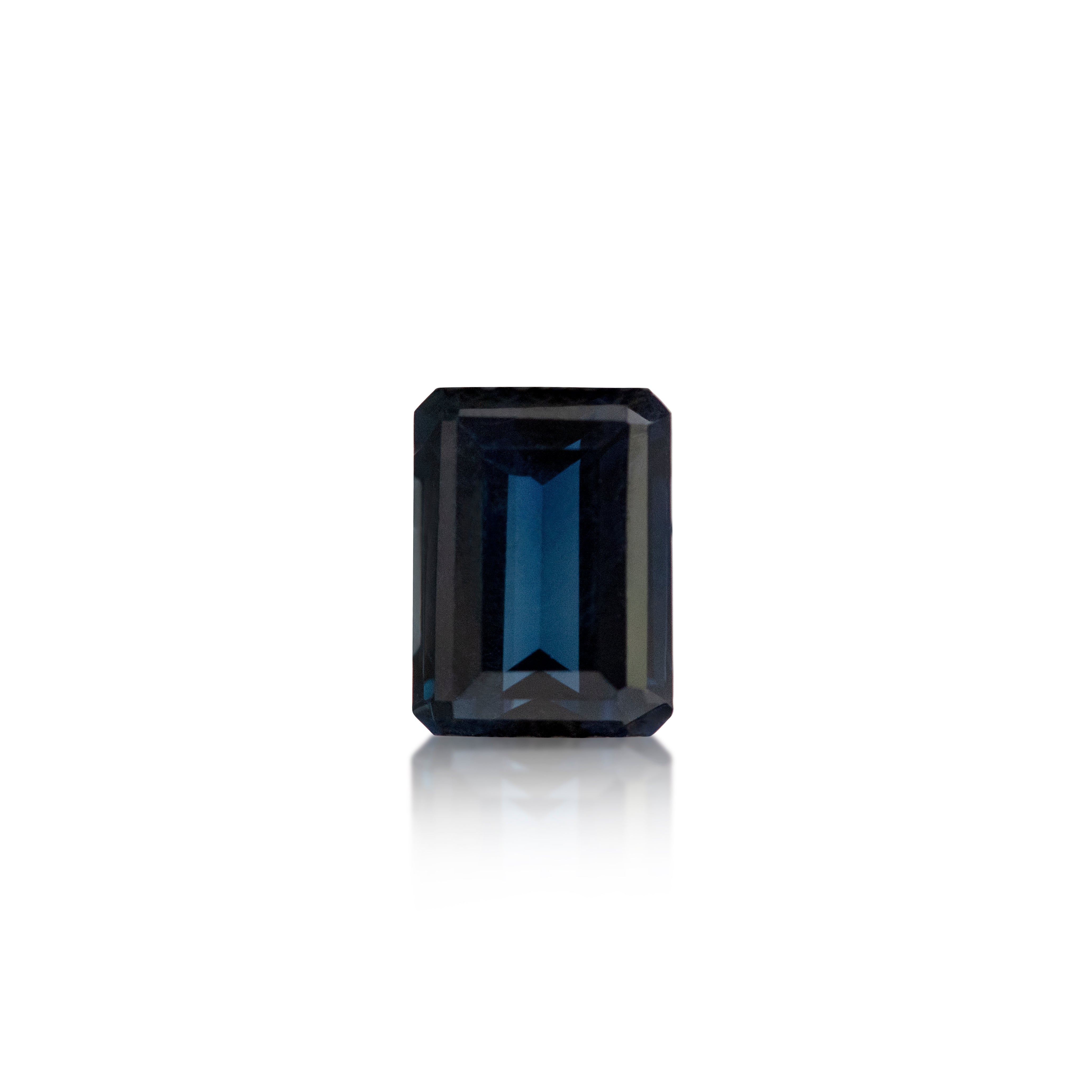 3.11 ct Emerald Cut Blue