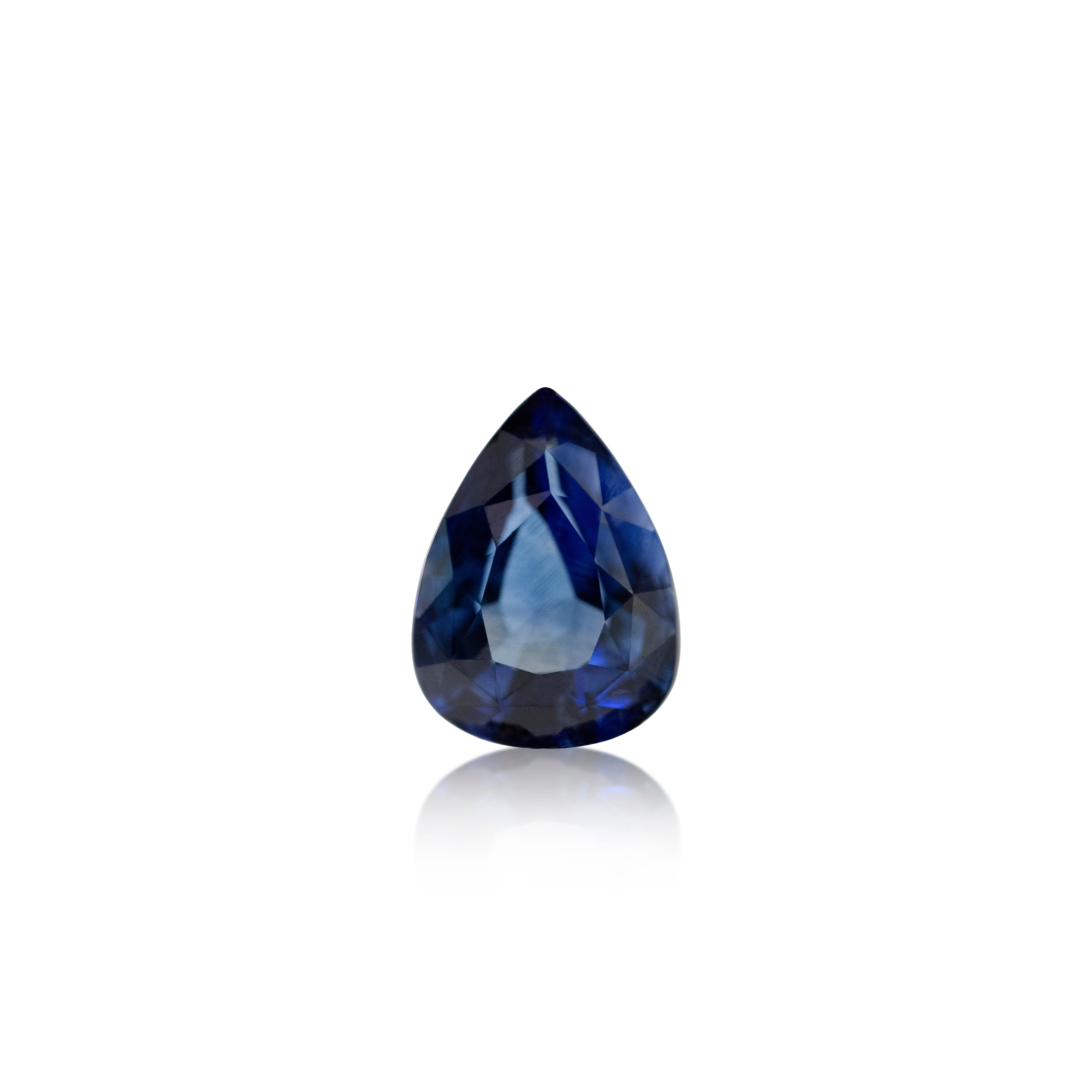 4.05 ct Pear Cut Blue