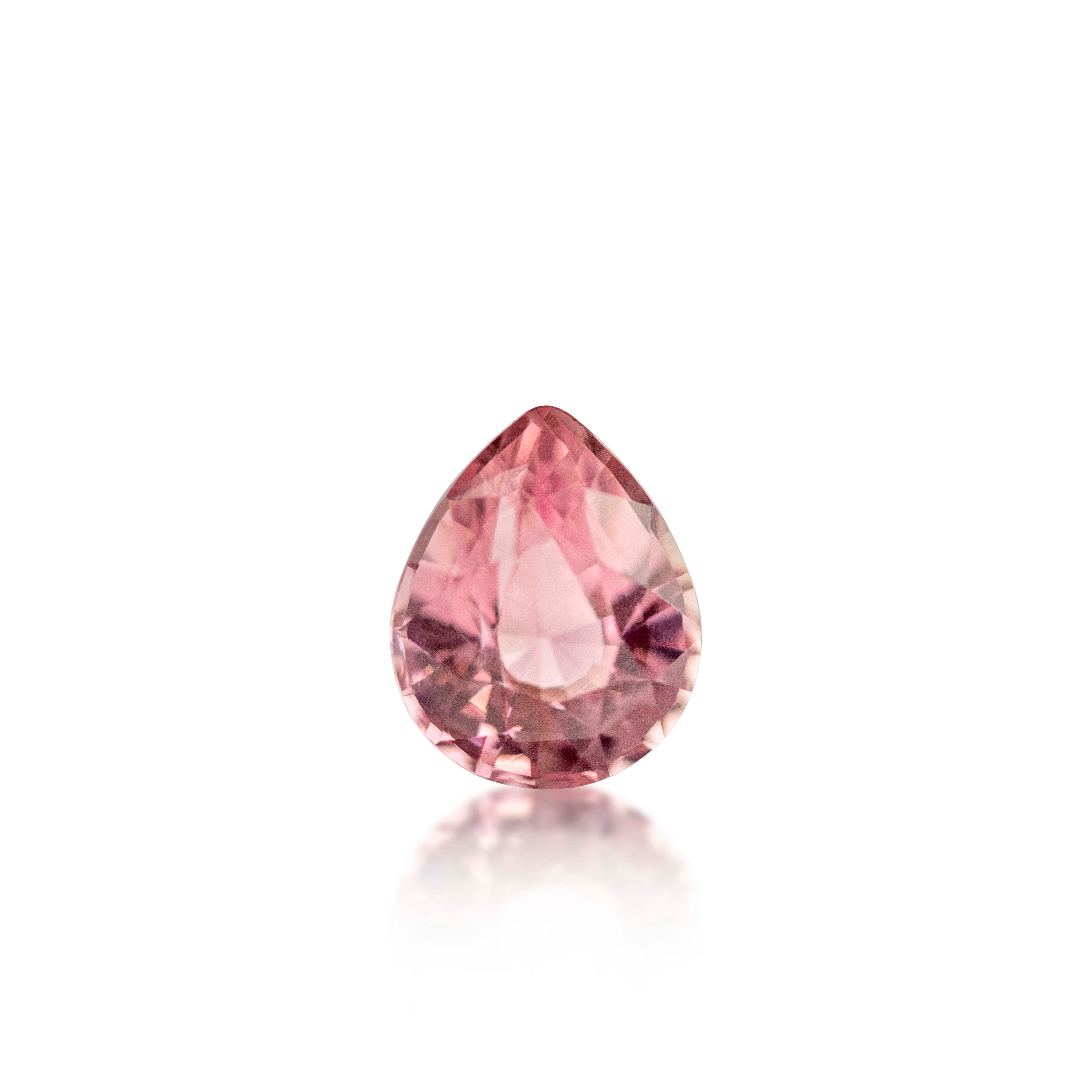 1.01ct Light Pink Tourmaline Pear Cut