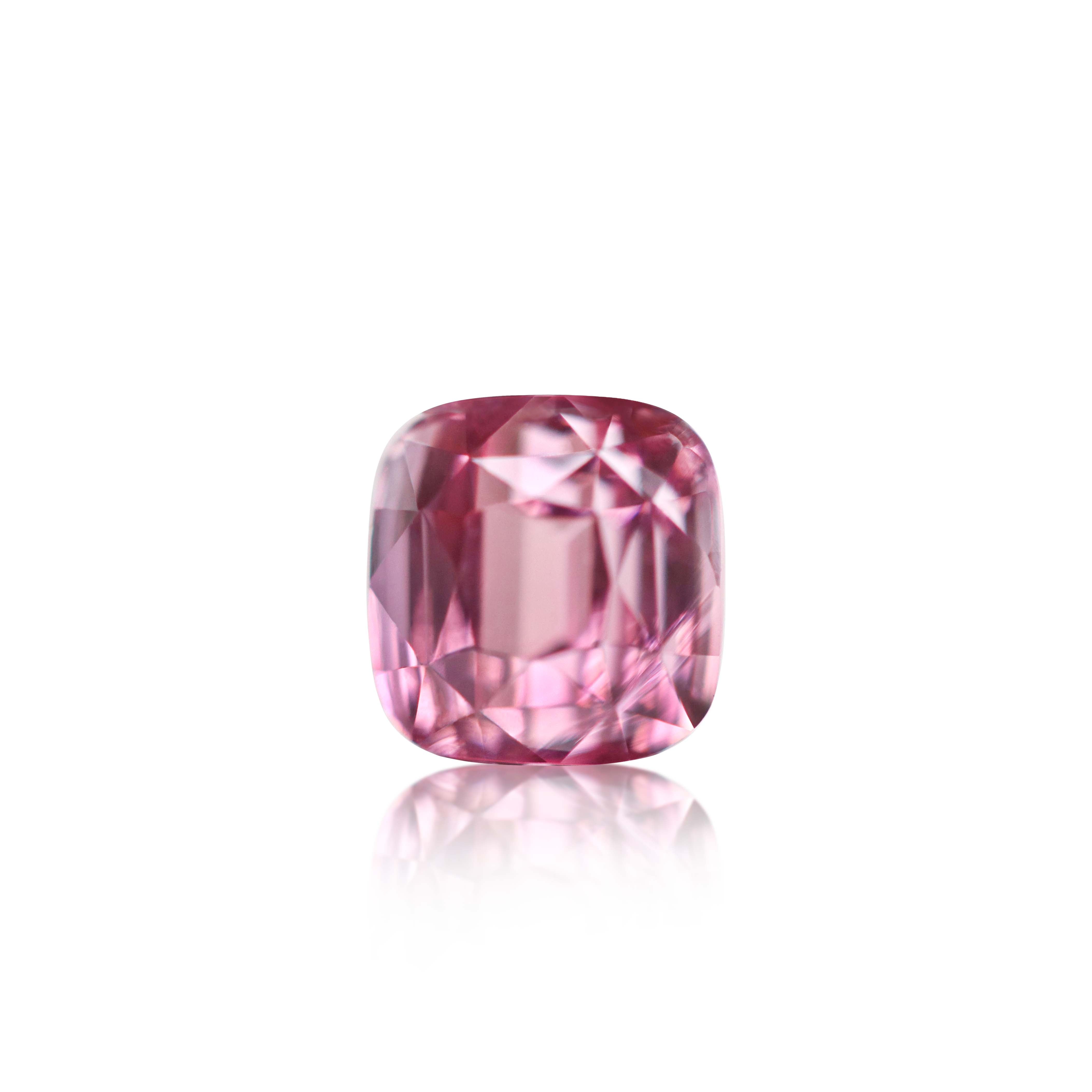 1.26ct Light Pink Tourmaline Cushion Cut