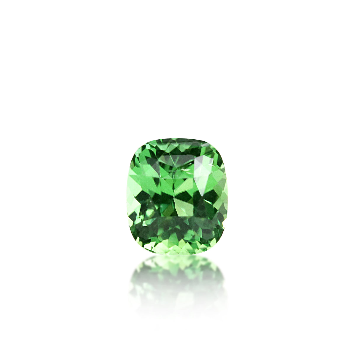Green Tourmaline — 1.27 ct Cushion | Loose Tourmaline