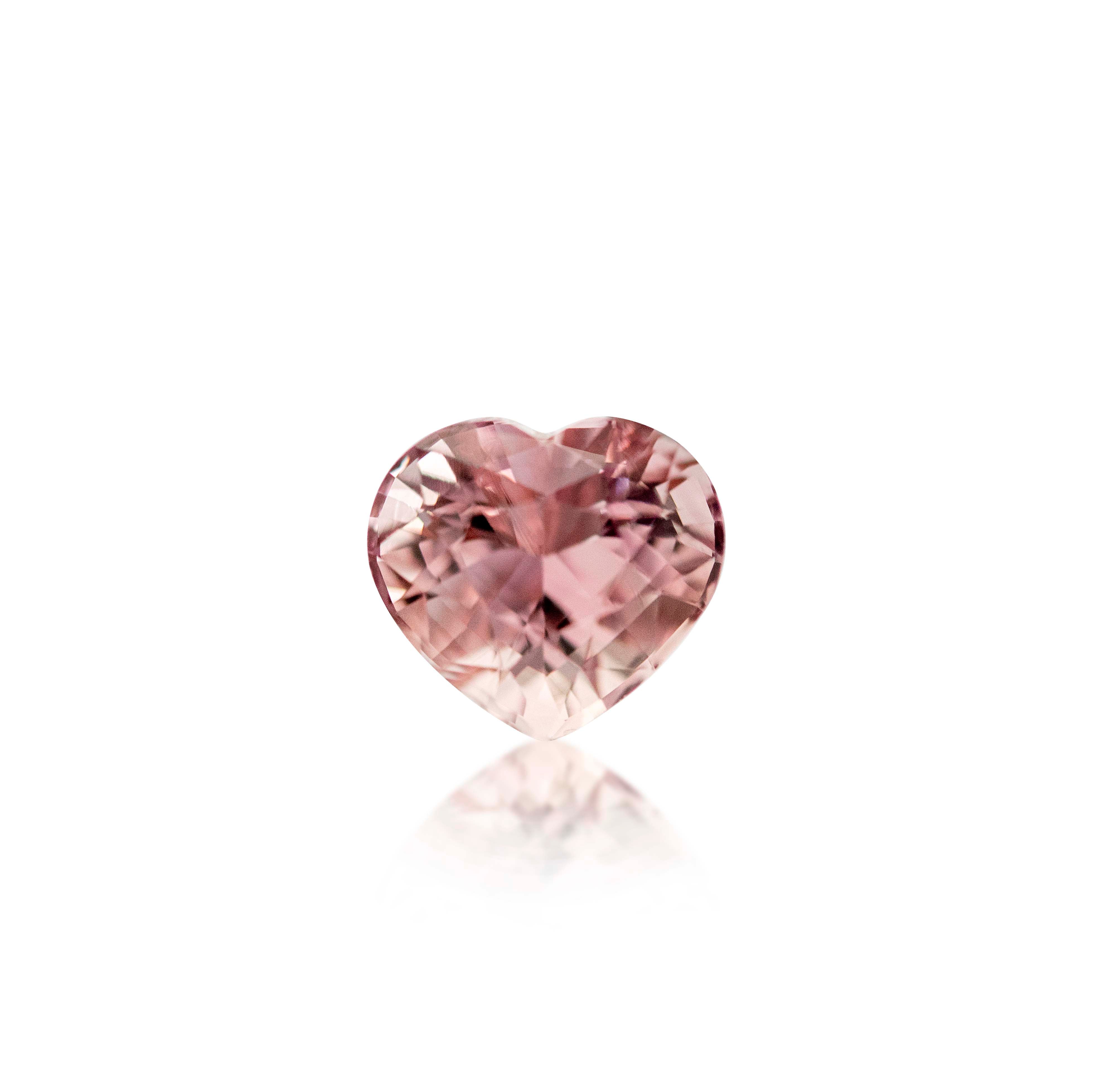 1.30ct Light Pink Tourmaline Heart Cut