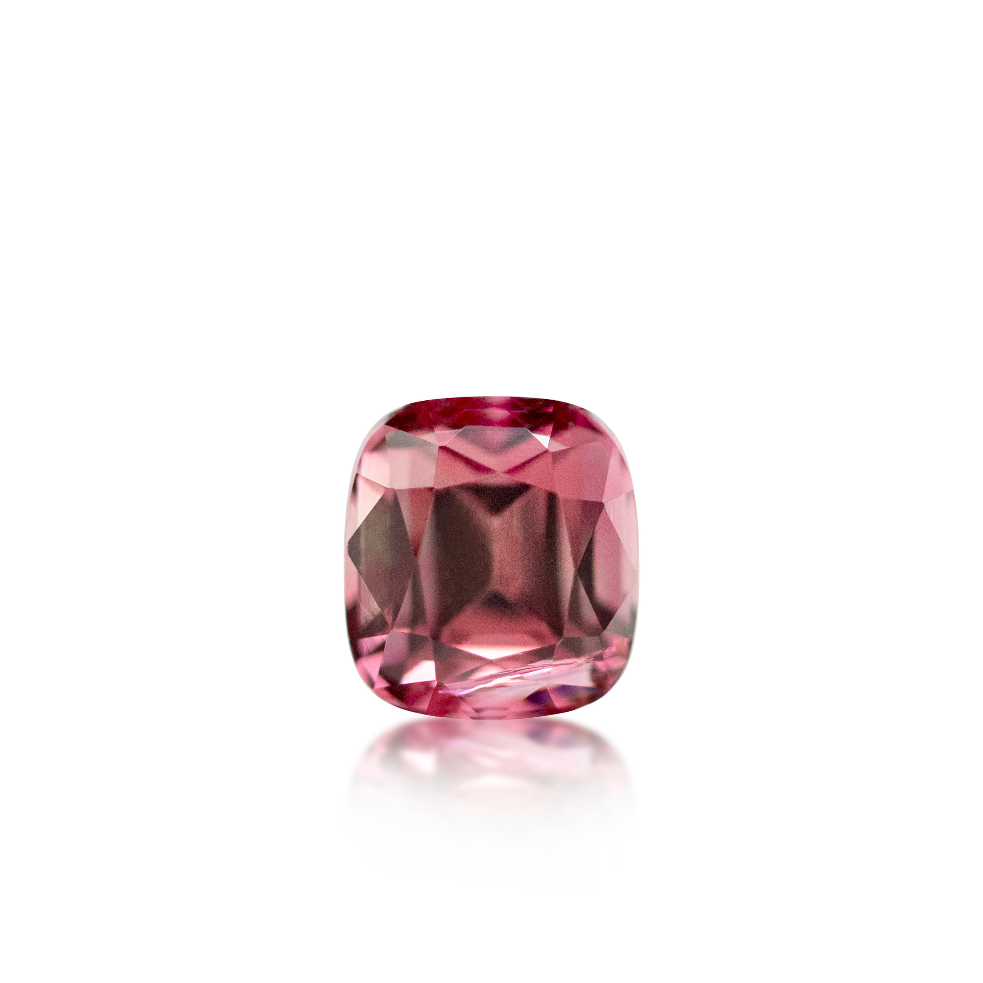 1.35ct Deep Pink Cushion Cut Tourmaline