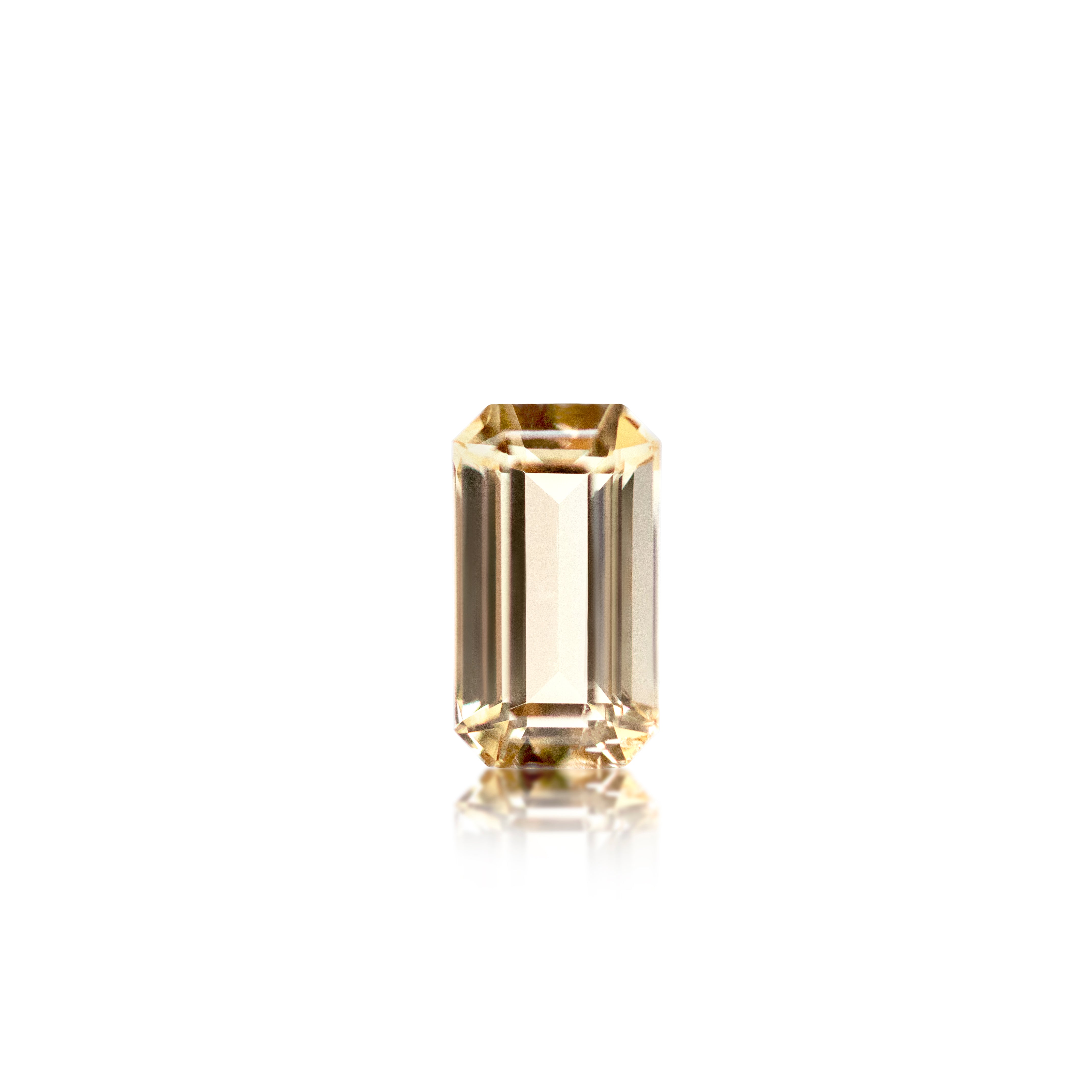 1.47ct Gold Emerald cut Tourmaline
