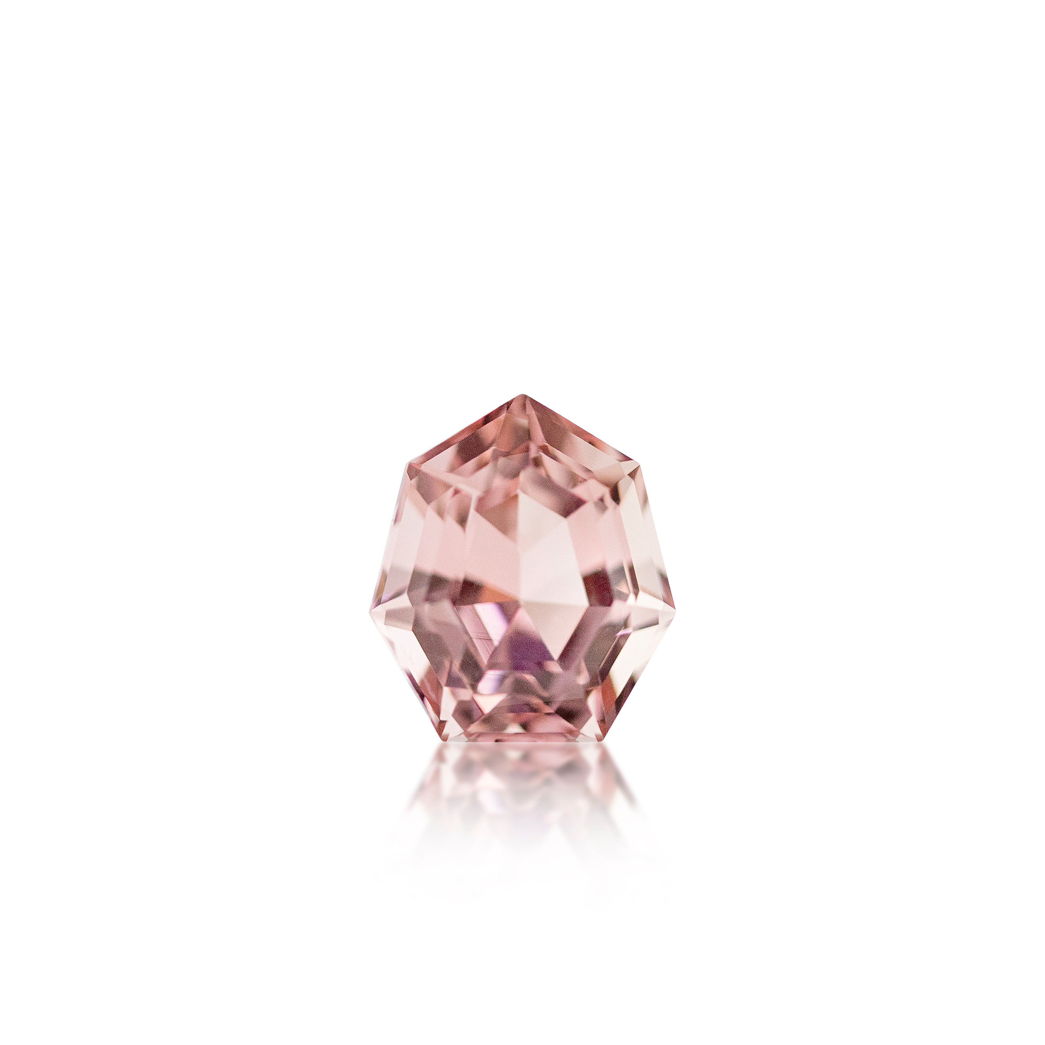 1.56ct Modified Step Cut Pear Shape Light Pink Tourmaline