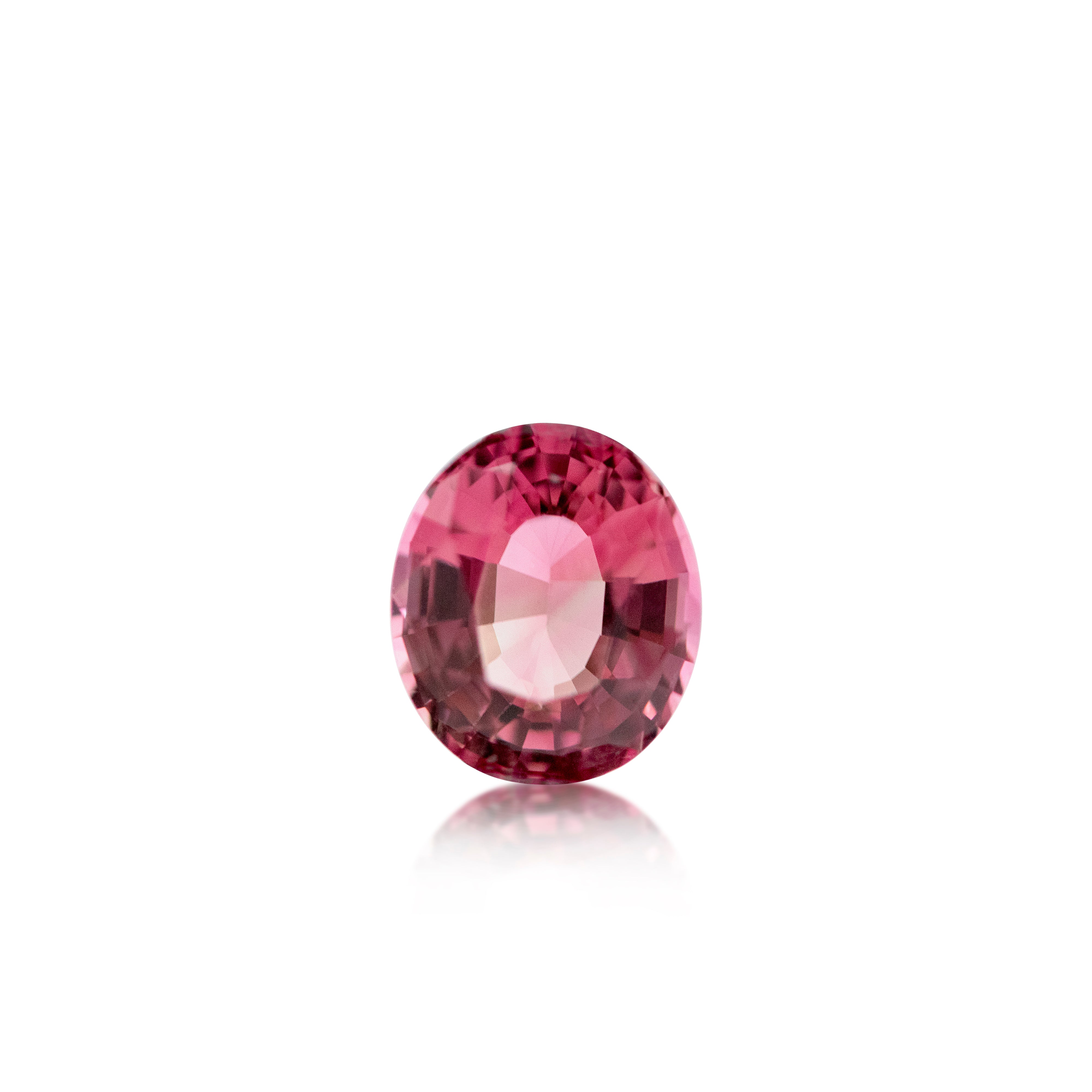 1.62ct Deep Pink Oval cut Tourmaline