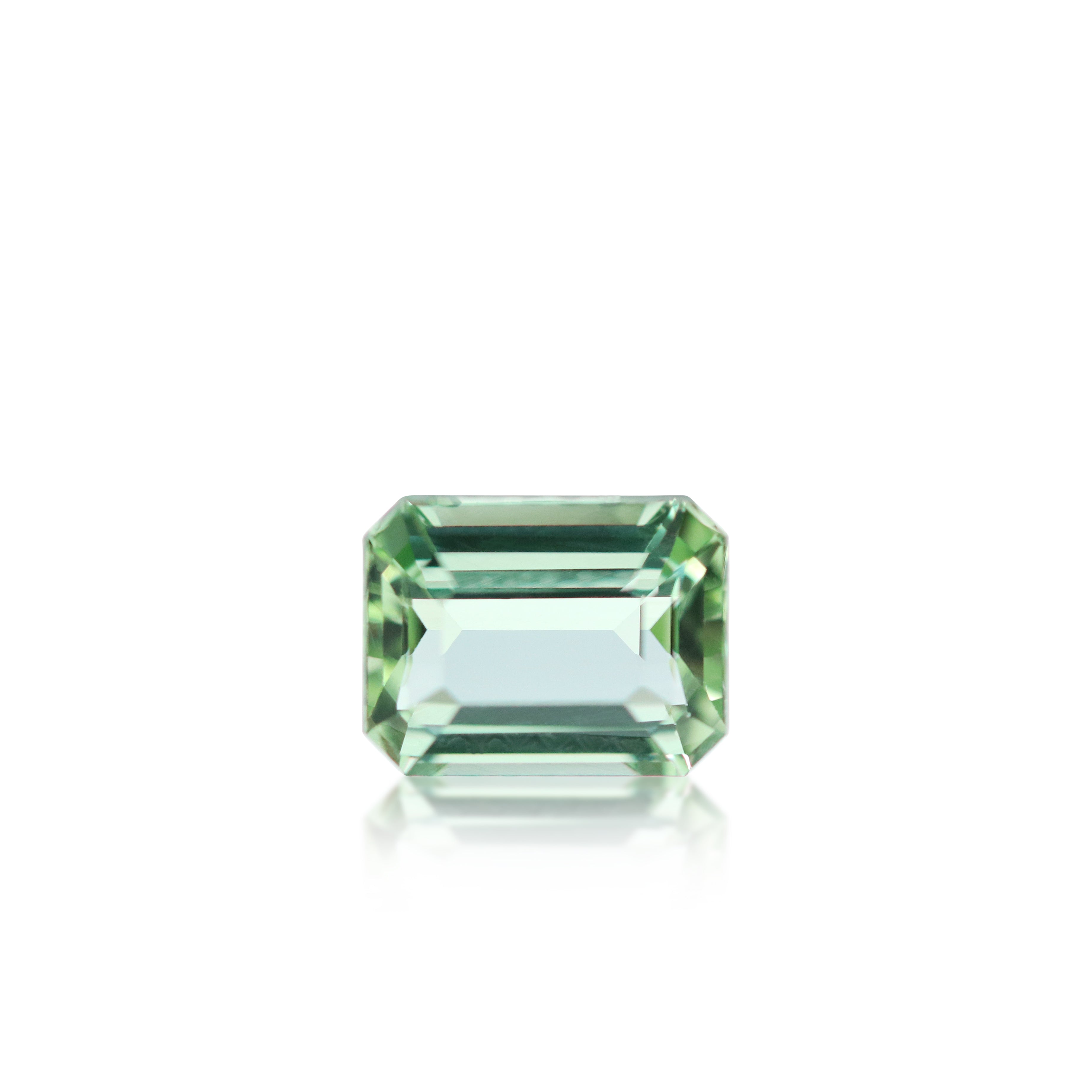 1.83 ct Mint Green Tourmaline Emerald Cut