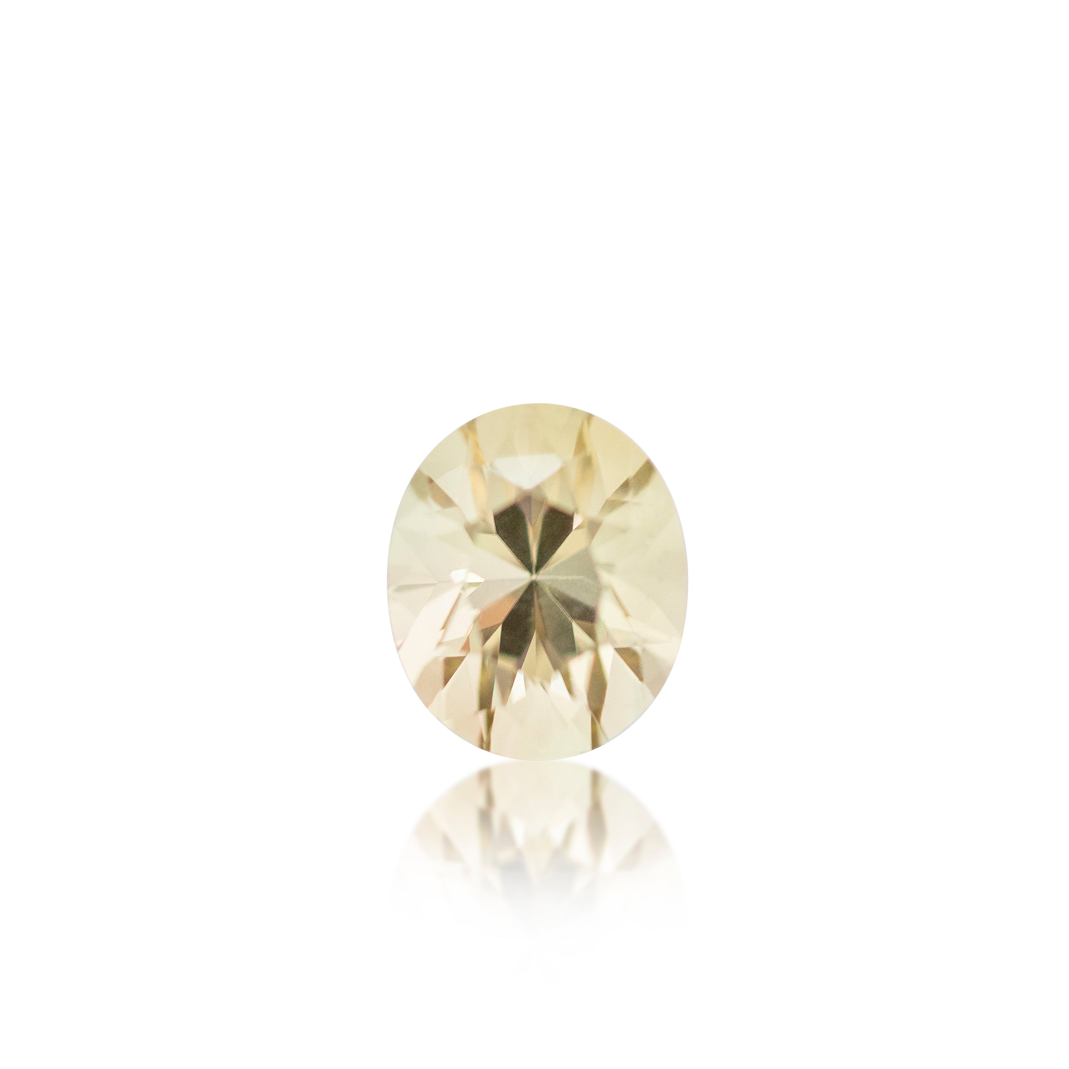 1.87ct Light Yellow Oval cut Tourmaline