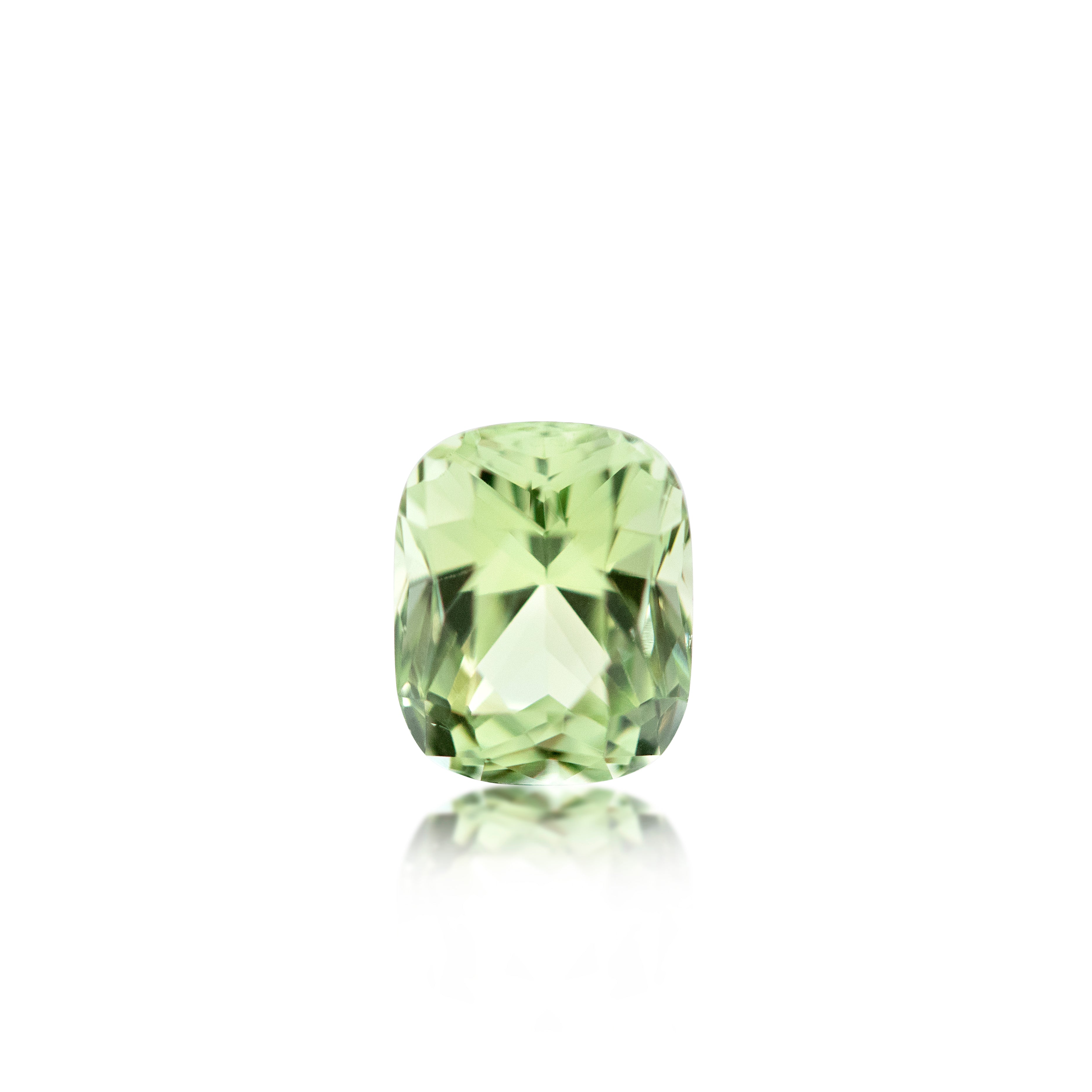 2.47ct Mint Green Cushion cut Tourmaline