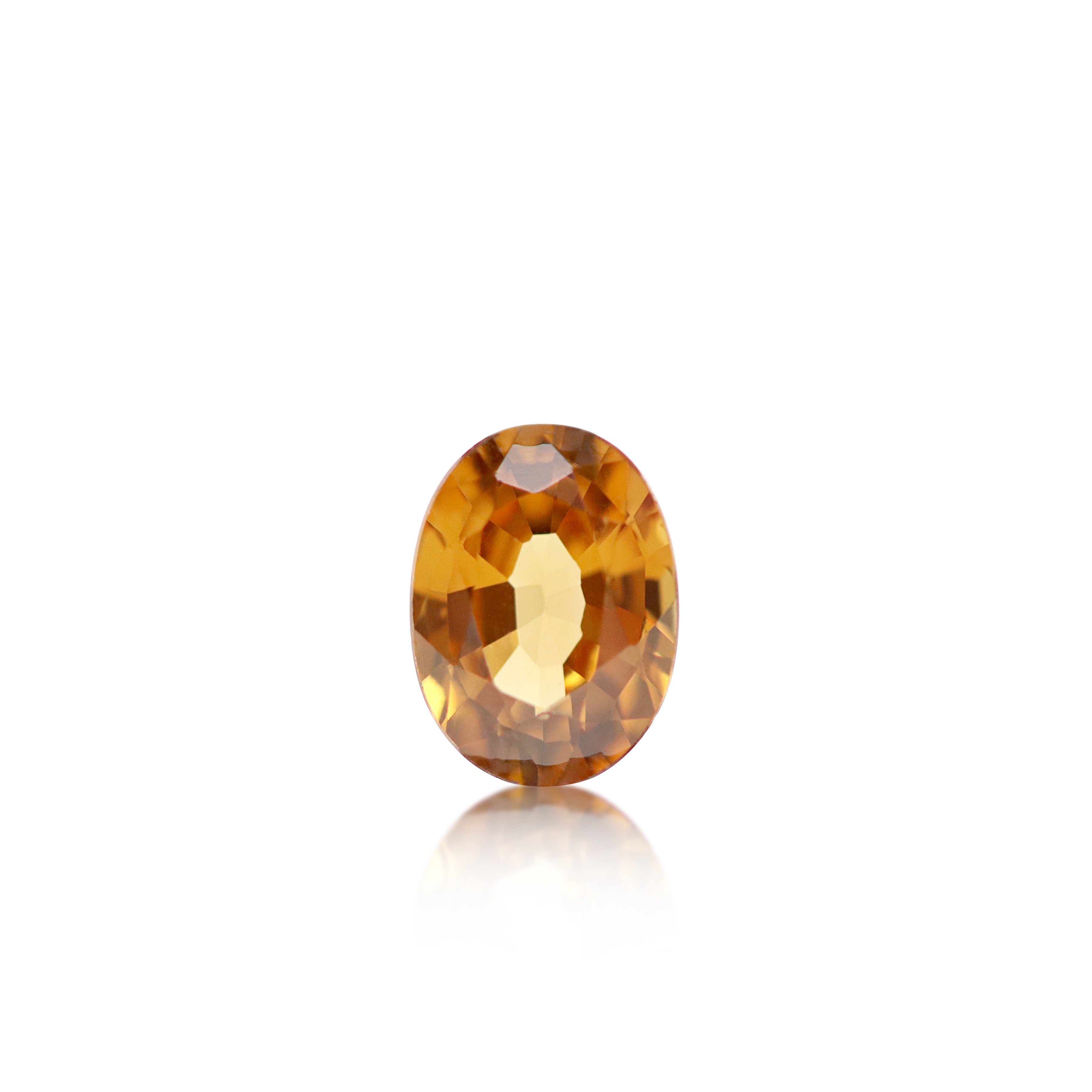 1.32 ct Oval Cut Orange Zircon