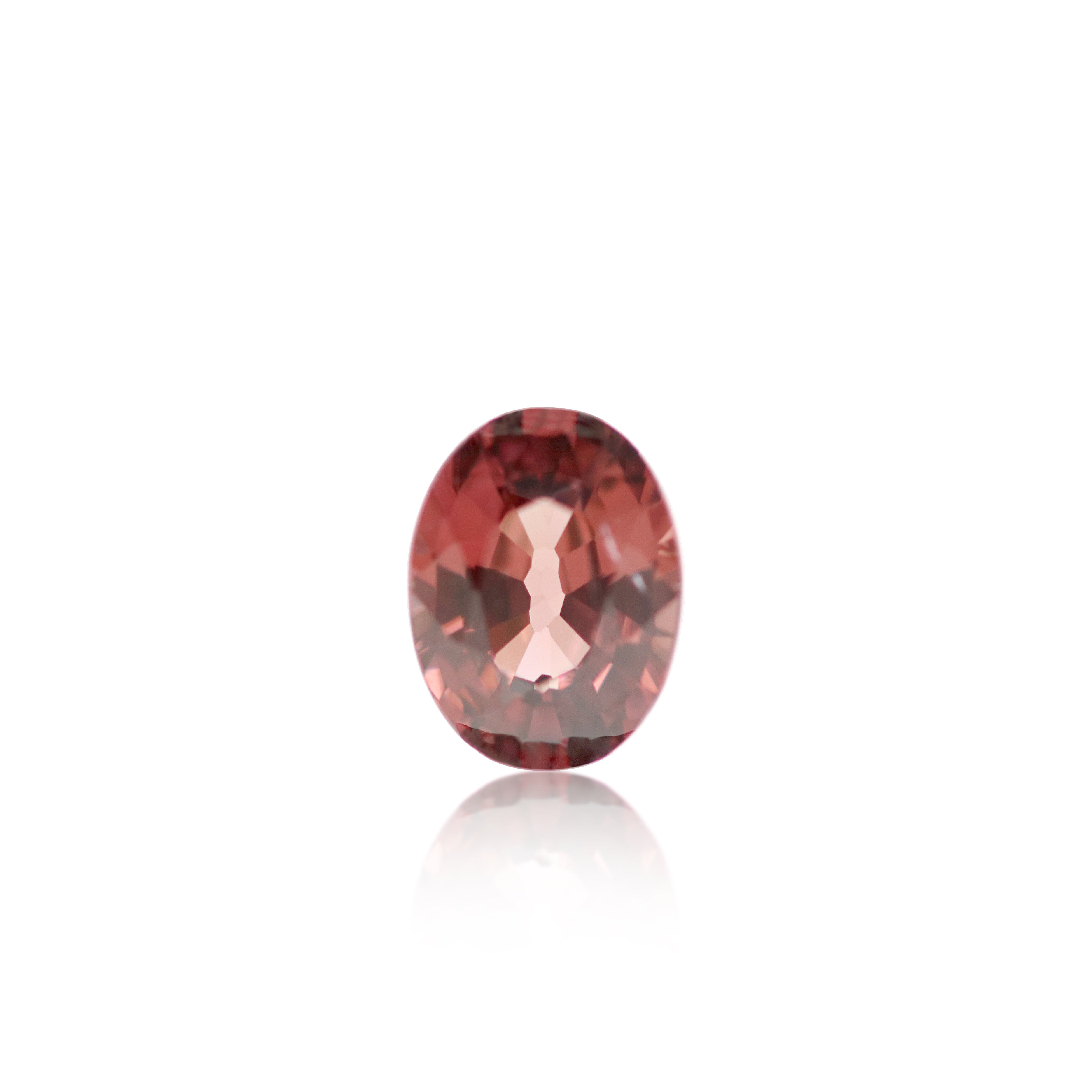 1.71 ct Oval Cut Pink Champagne Zircon