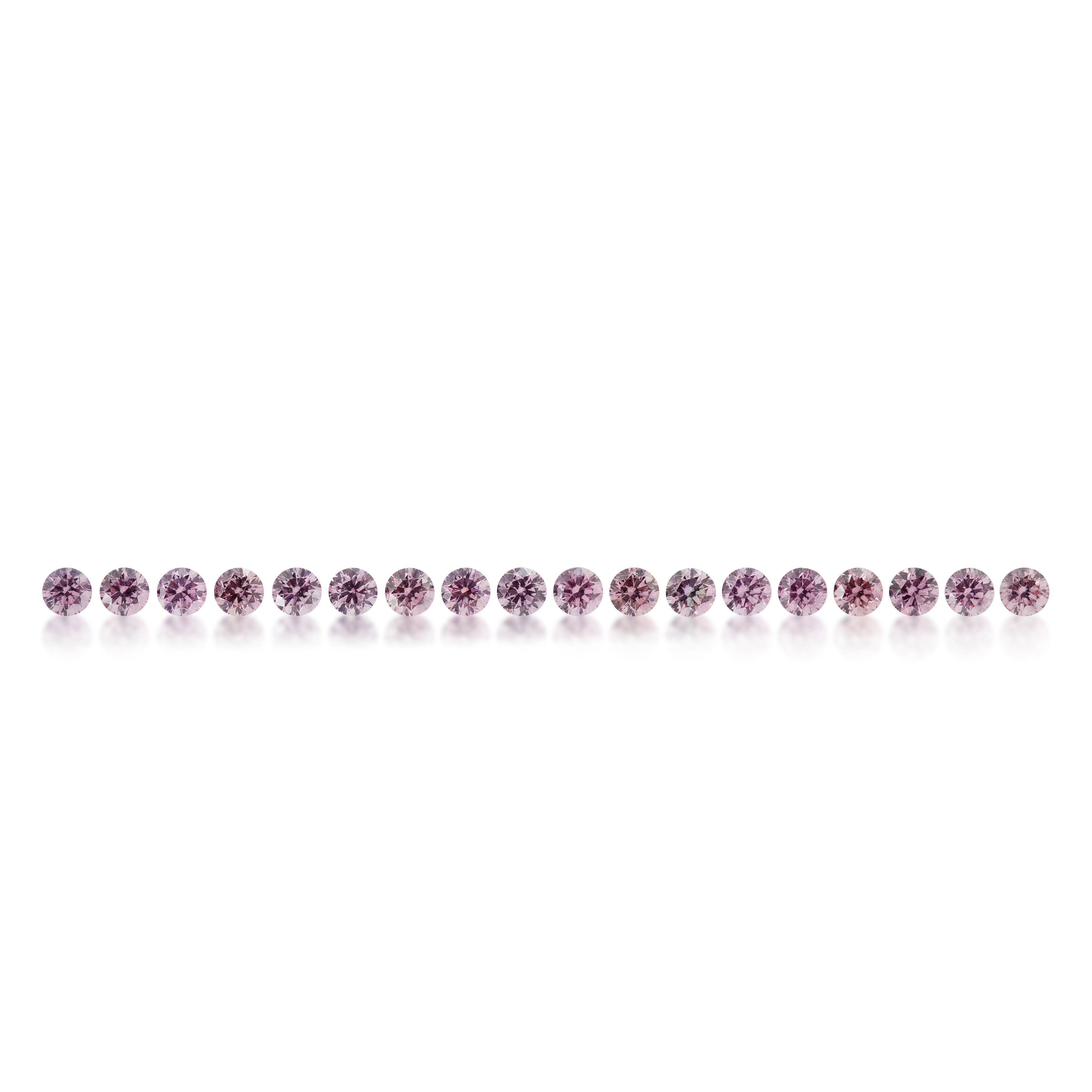 18 = 0.23ct Argyle Pink Round Brilliant Cut 5PP