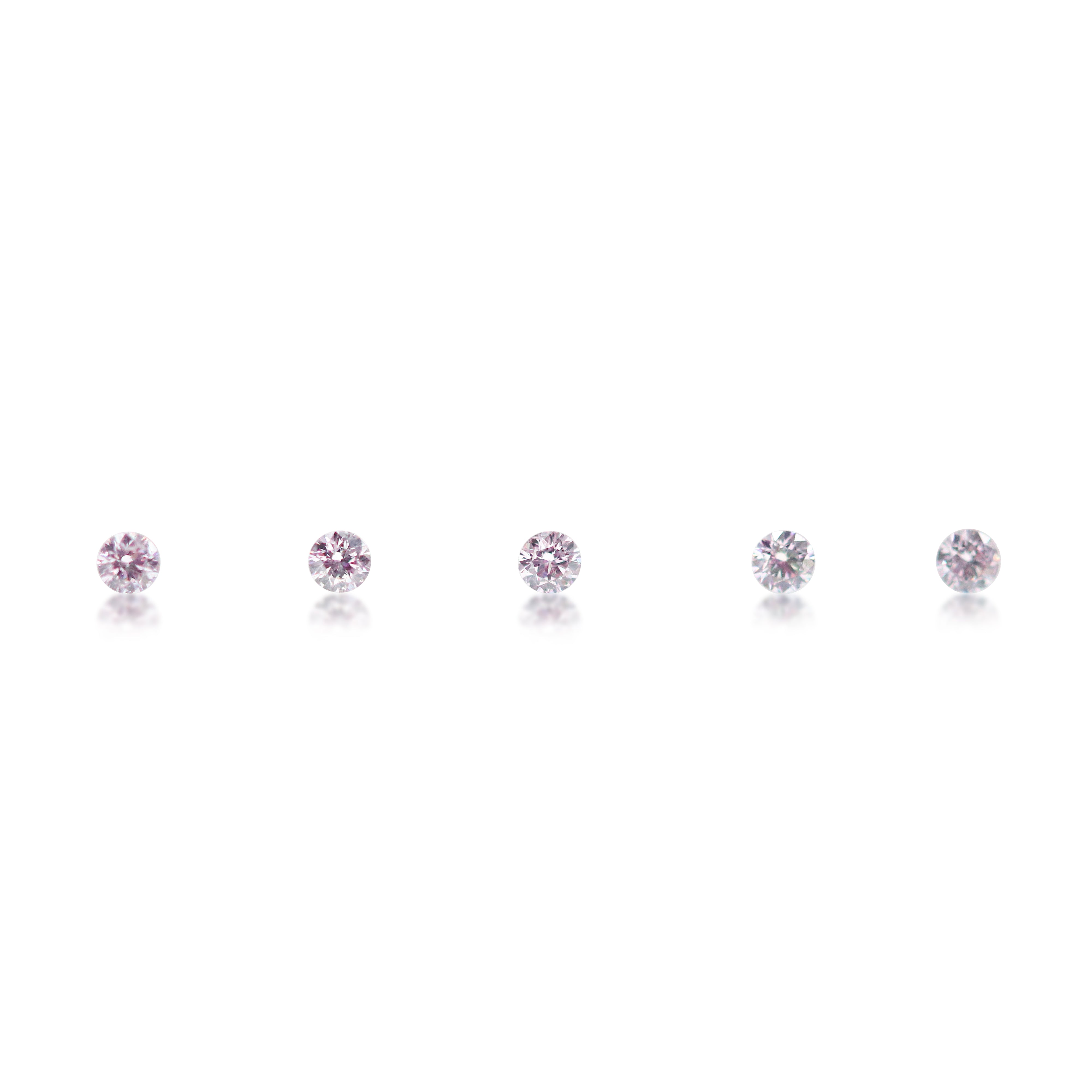 5 = 0.06ct Argyle Pink Round Brilliant Cut 7PP