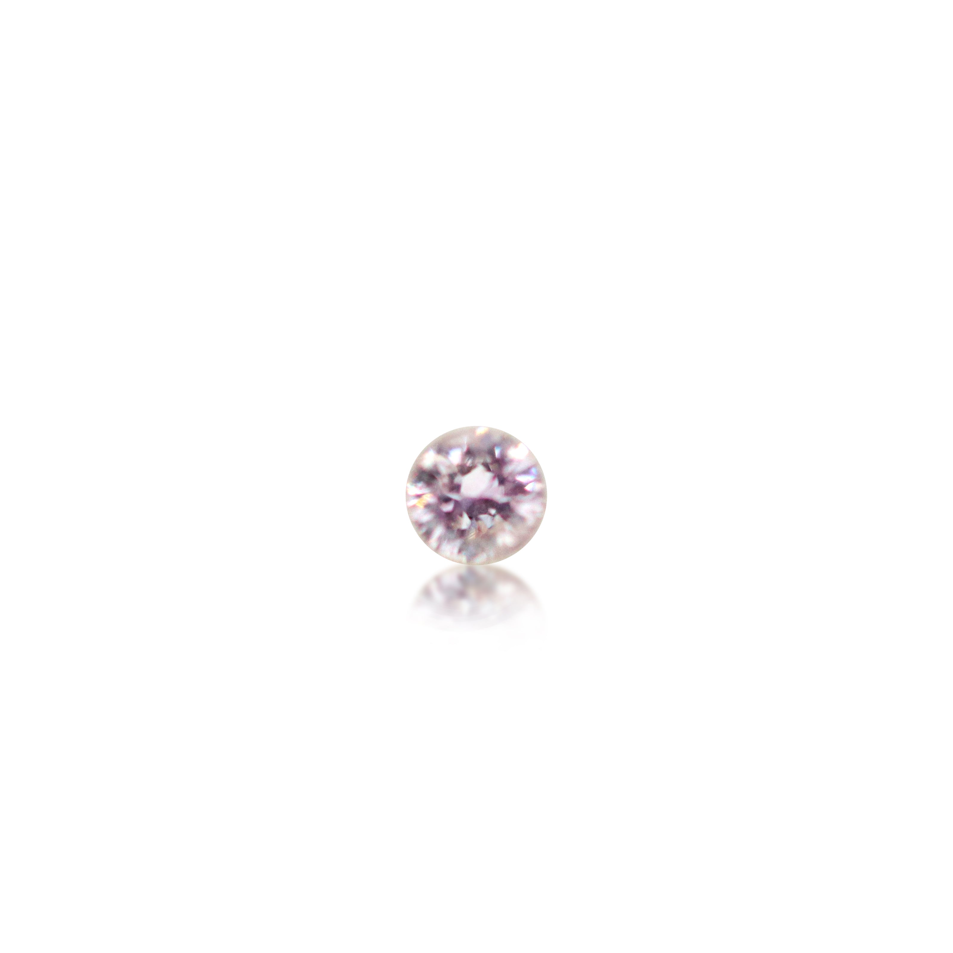 0.07ct Argyle Pink Round Brilliant Cut 7PP