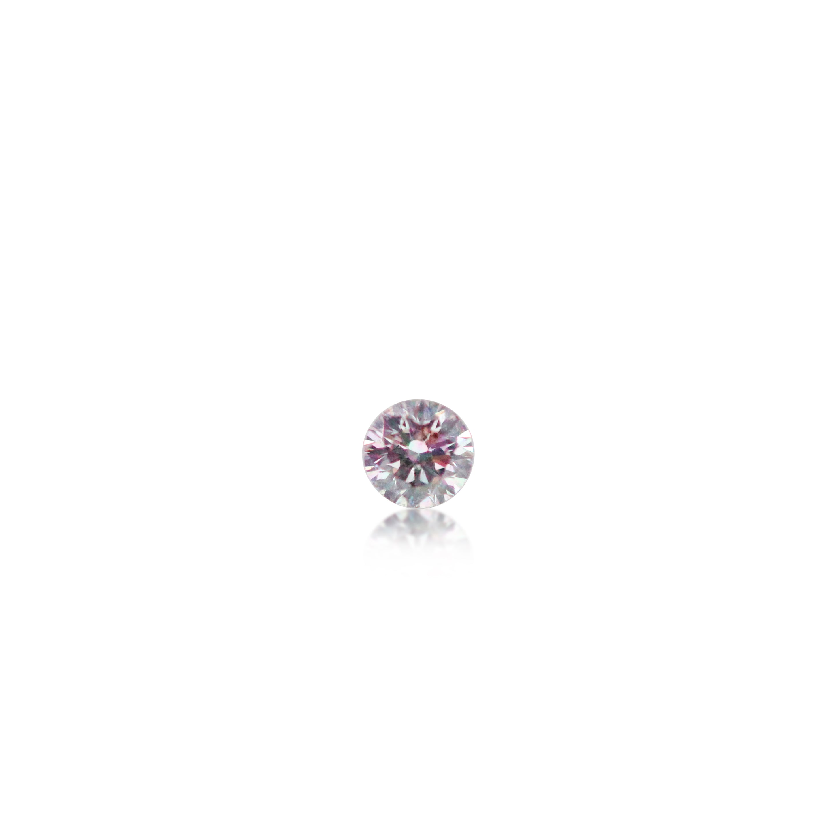 0.06ct Argyle Pink Round Brilliant Cut 8PP