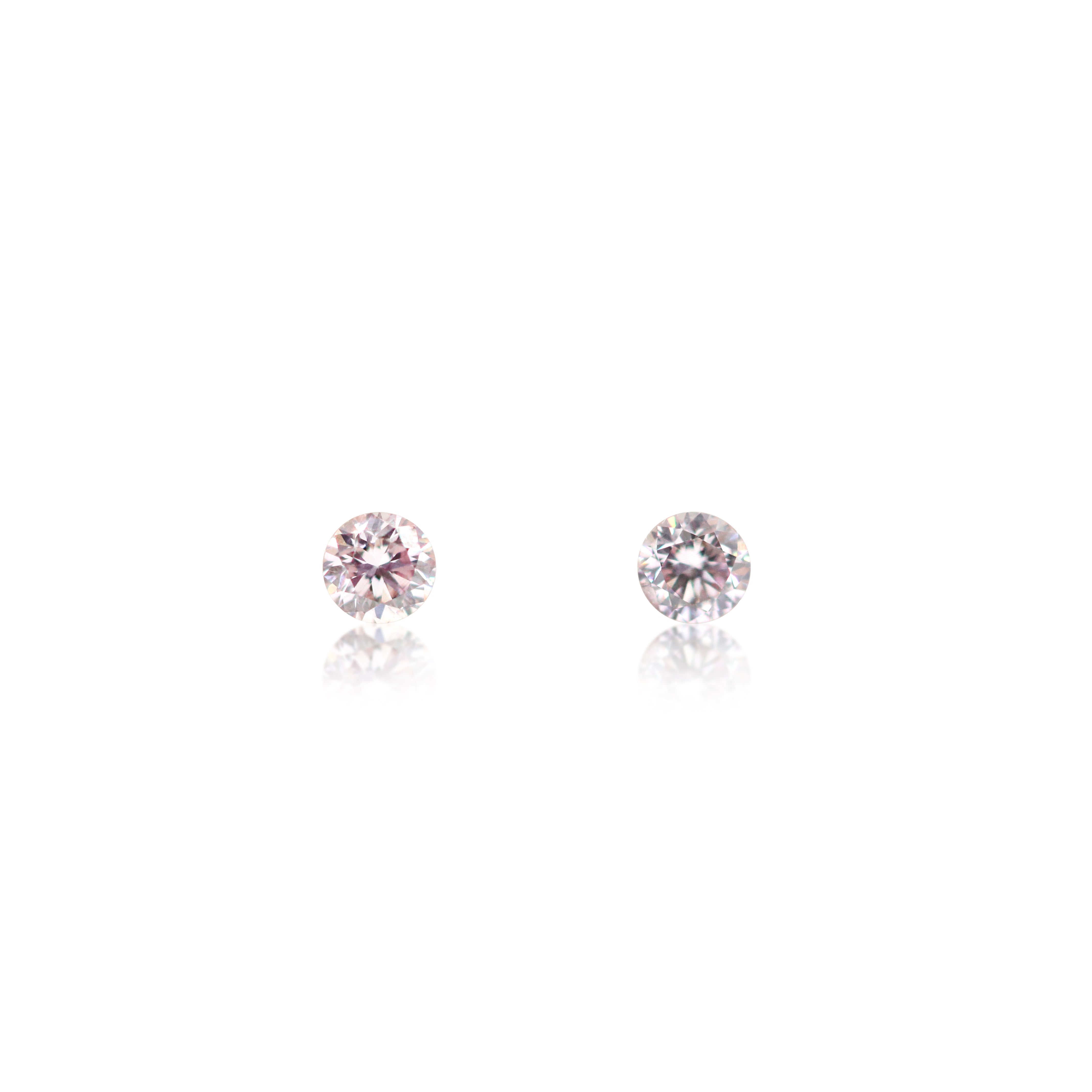 2 = 0.12ct Argyle Pink Round Brilliant Cut 8PP