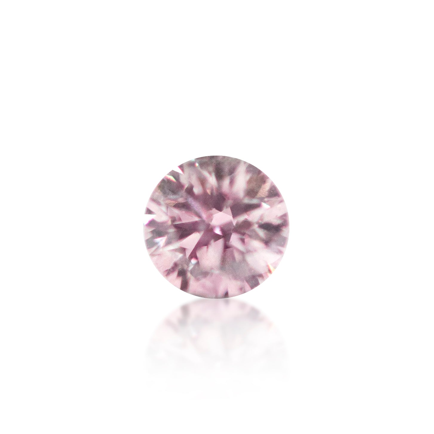 0.08ct Argyle Pink Round Brilliant Cut 6P