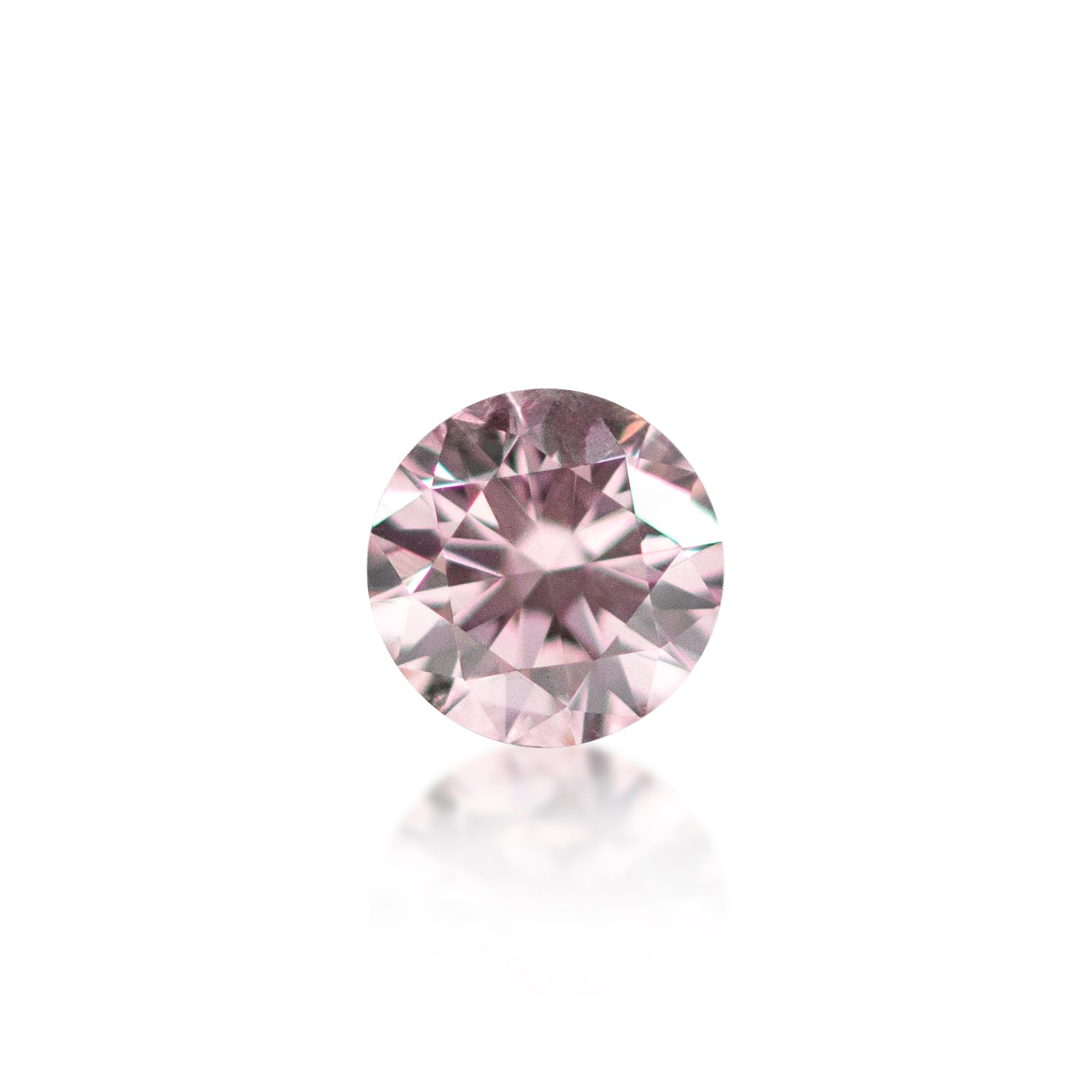 0.08 ct Argyle Pink Round Brilliant Cut 6P