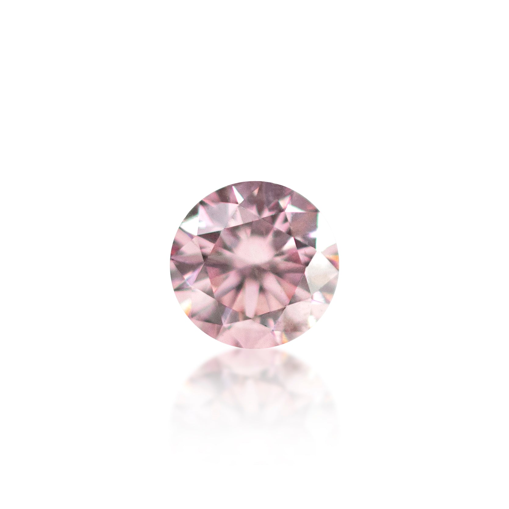 0.08ct Argyle Pink Round Brilliant Cut 6P