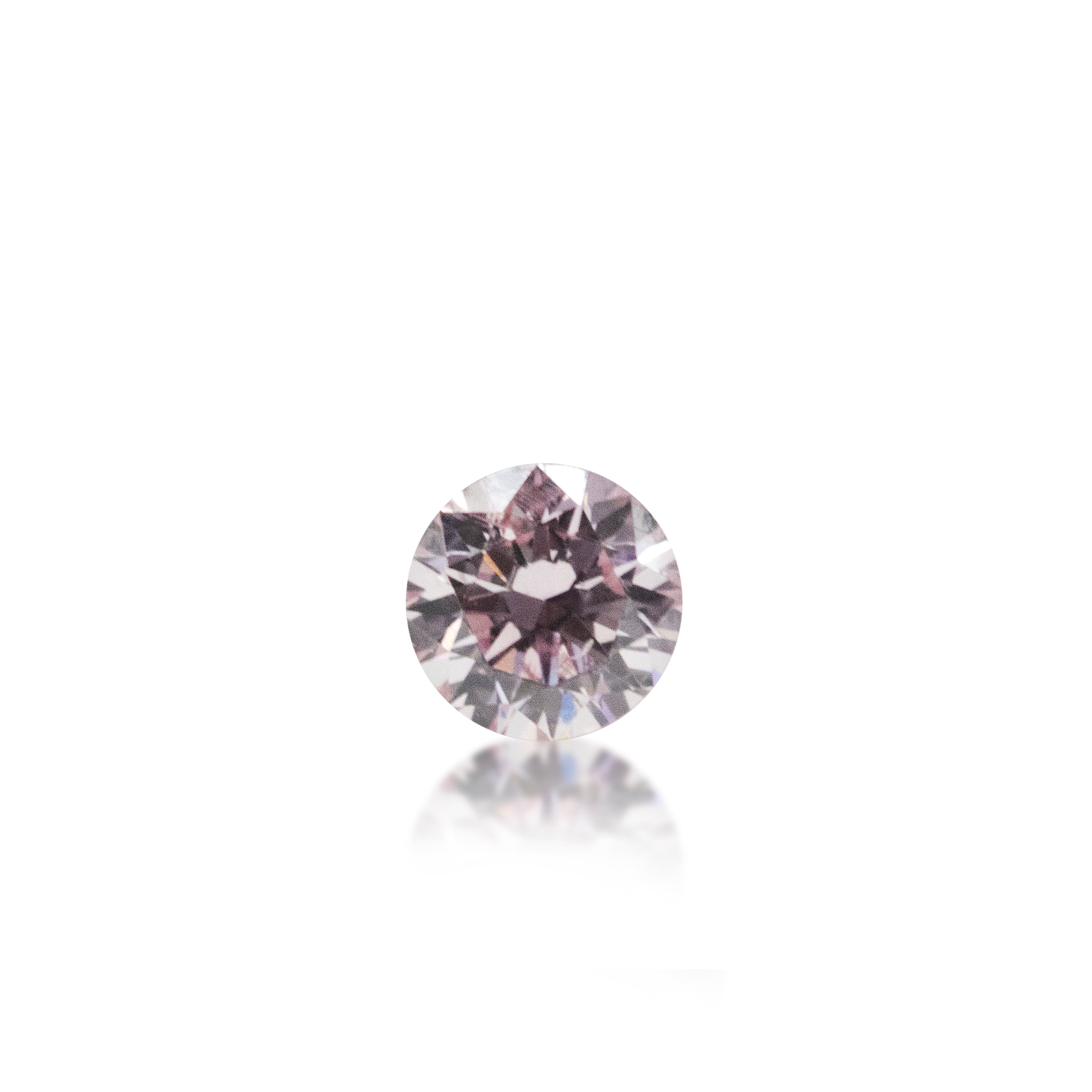0.08 ct Round Brilliant Cut 8PP Argyle Certified Pink Diamond