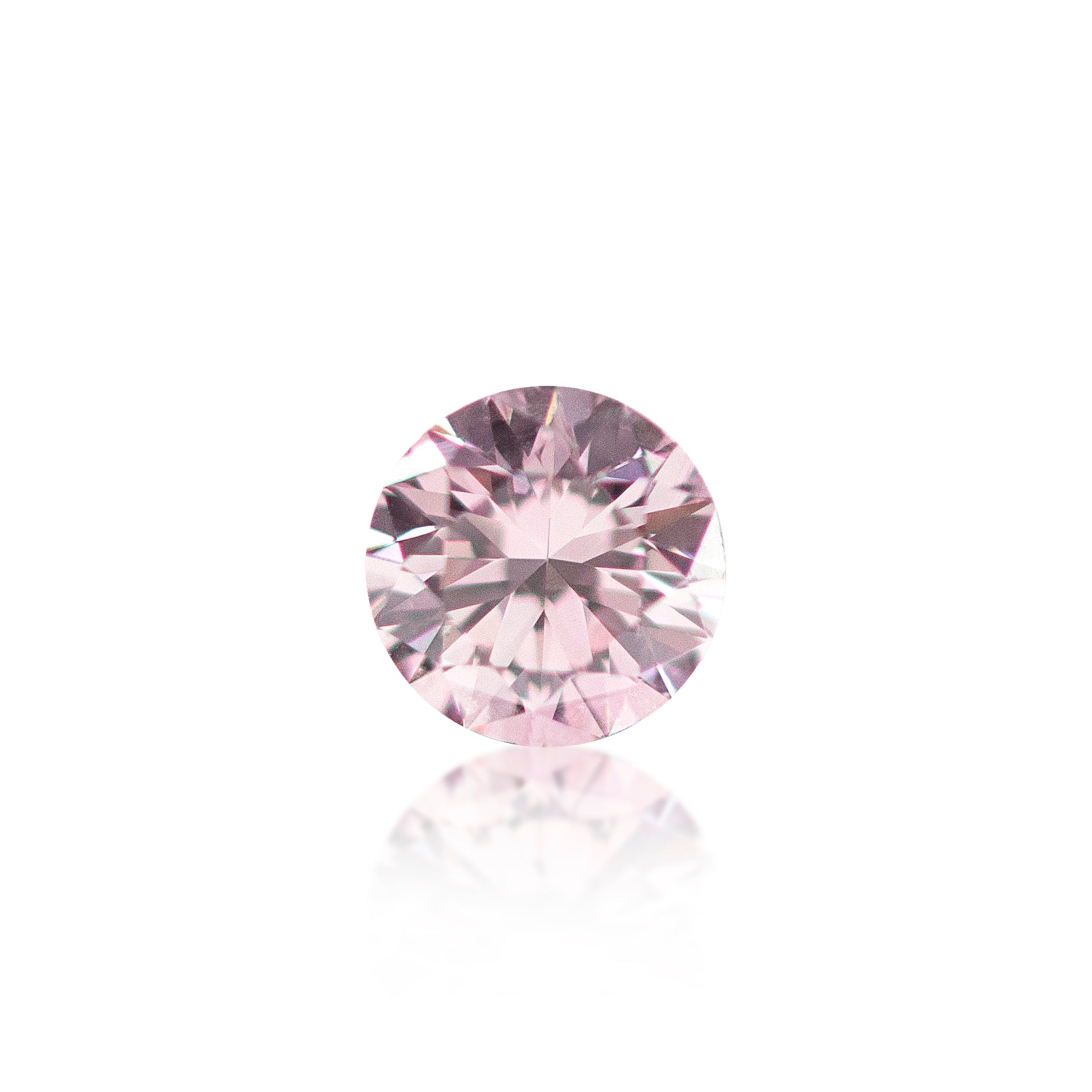 0.09 ct Argyle Pink Round Brilliant Cut 6P