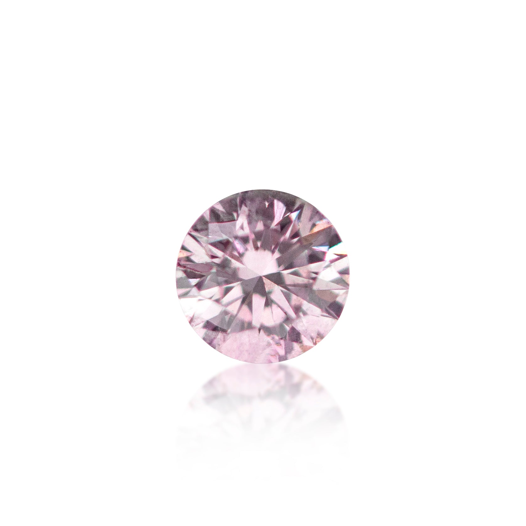 0.09ct Argyle Pink Round Brilliant Cut 6P