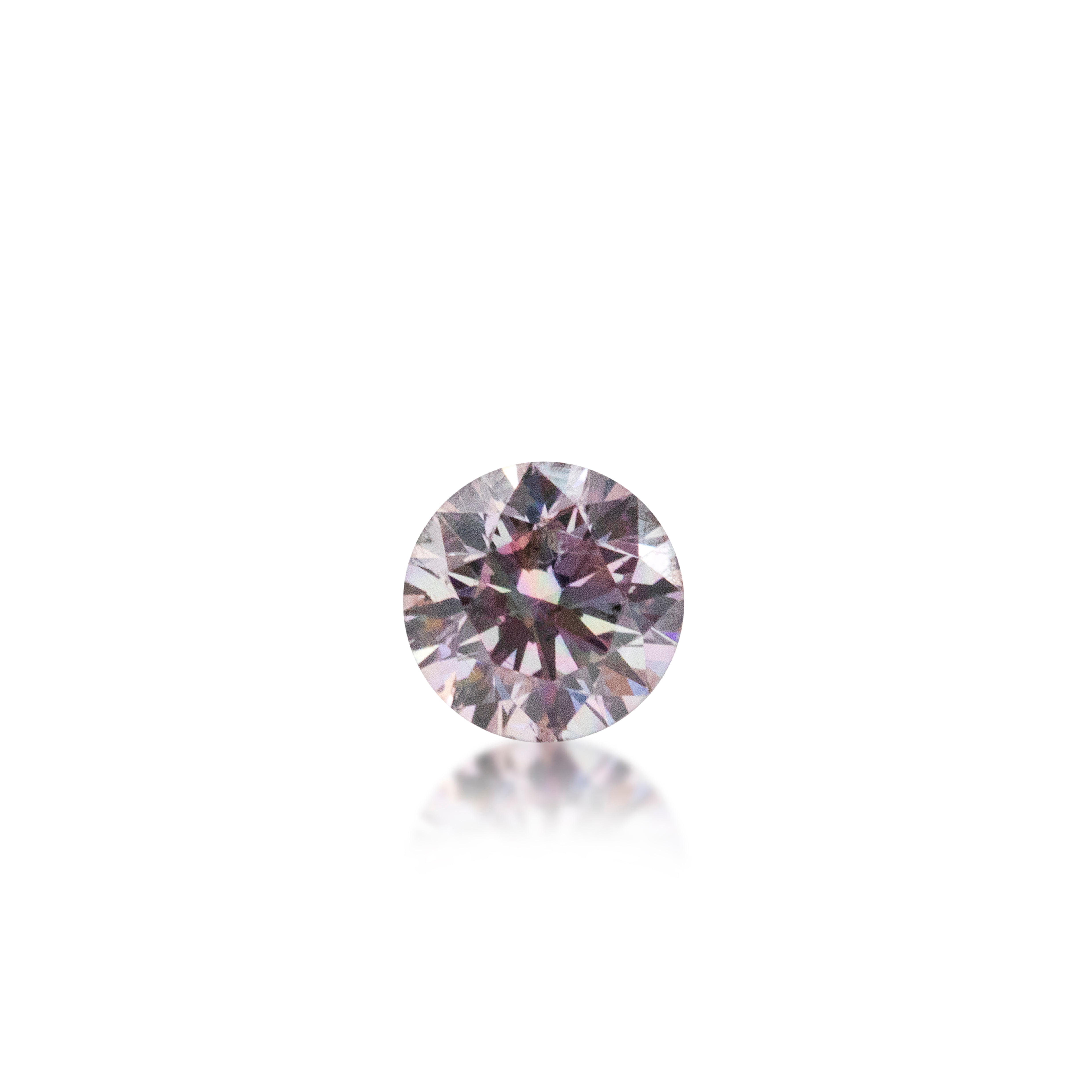 0.10 ct Round Brilliant Cut 8PP Argyle Certified Pnk Diamond