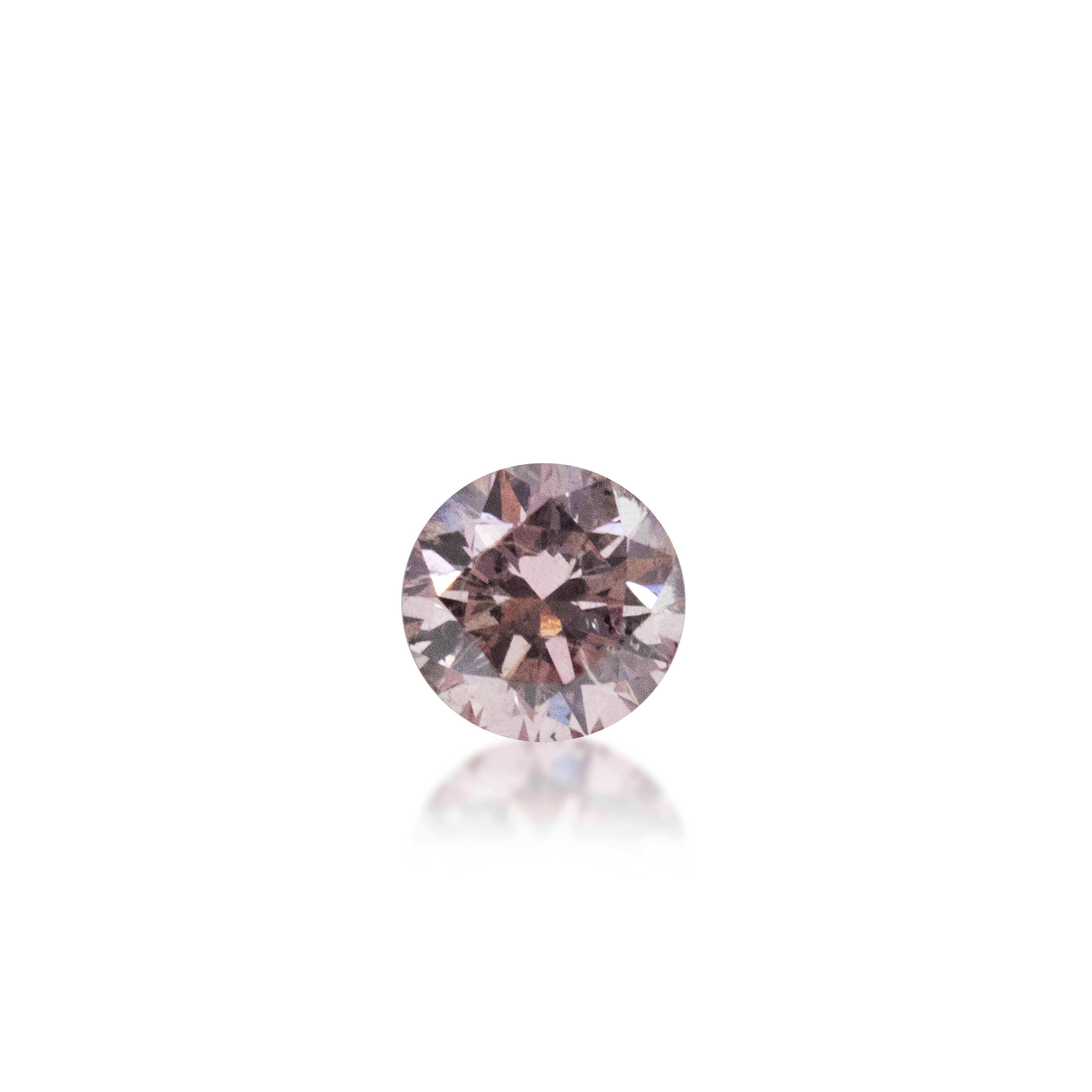 0.12 ct  Round 7P Argyle Certified Pink Diamond