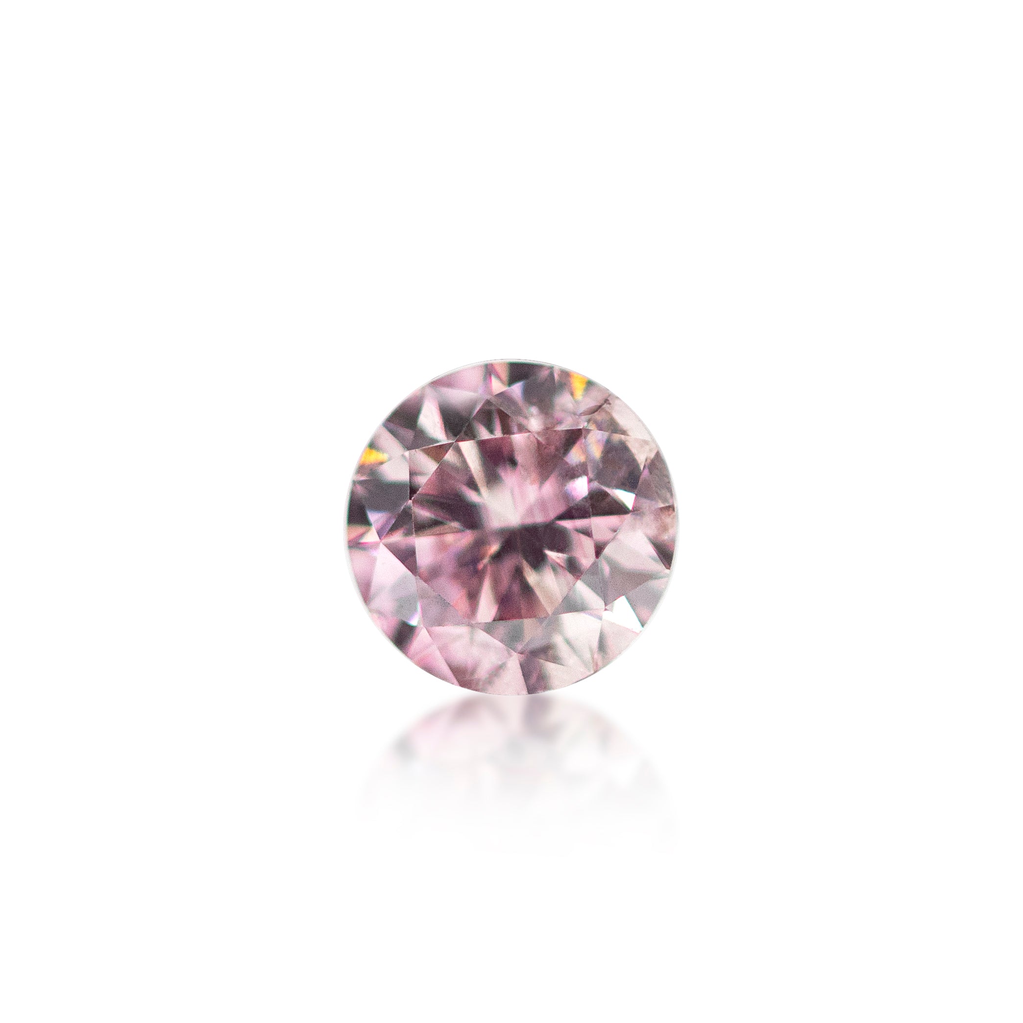 0.21ct Argyle Pink Round Brilliant Cut 6P