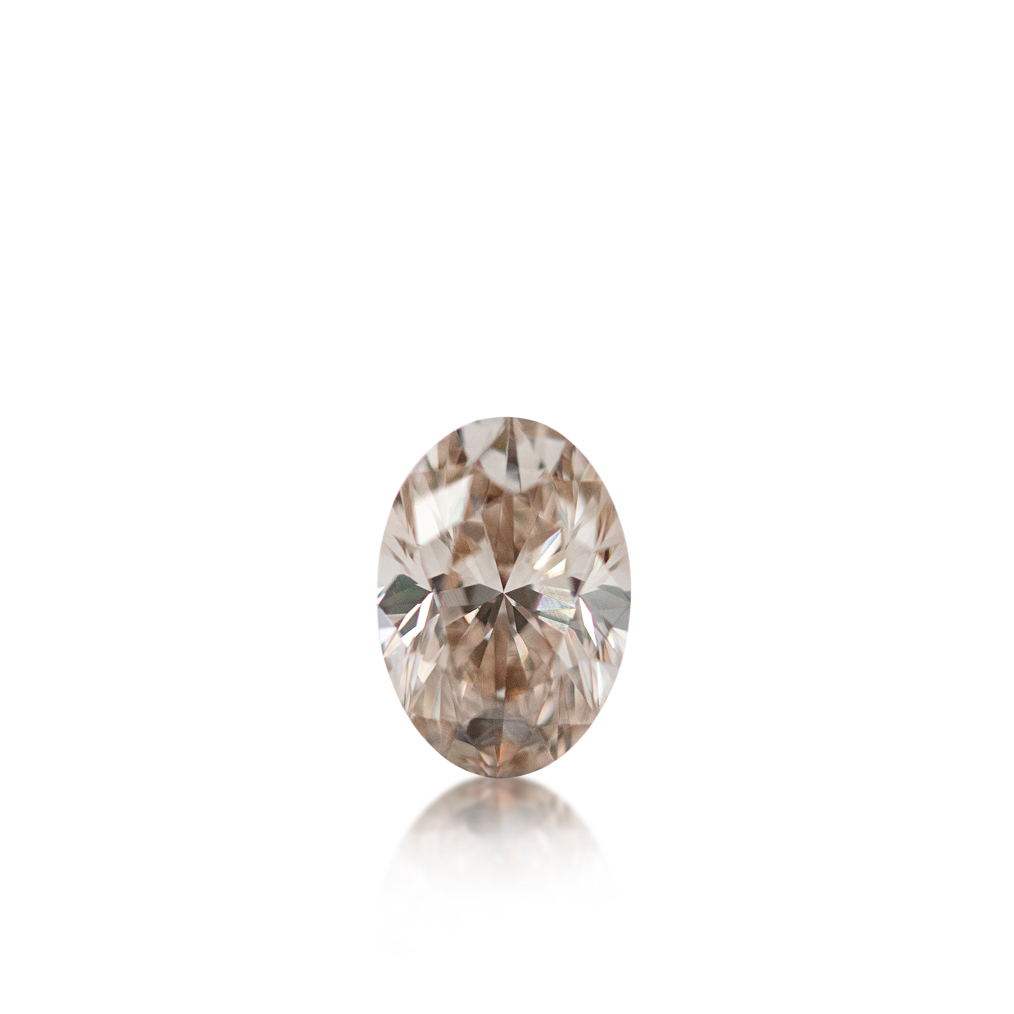 0.51 ct Argyle Pinkish Brown Oval Cut
