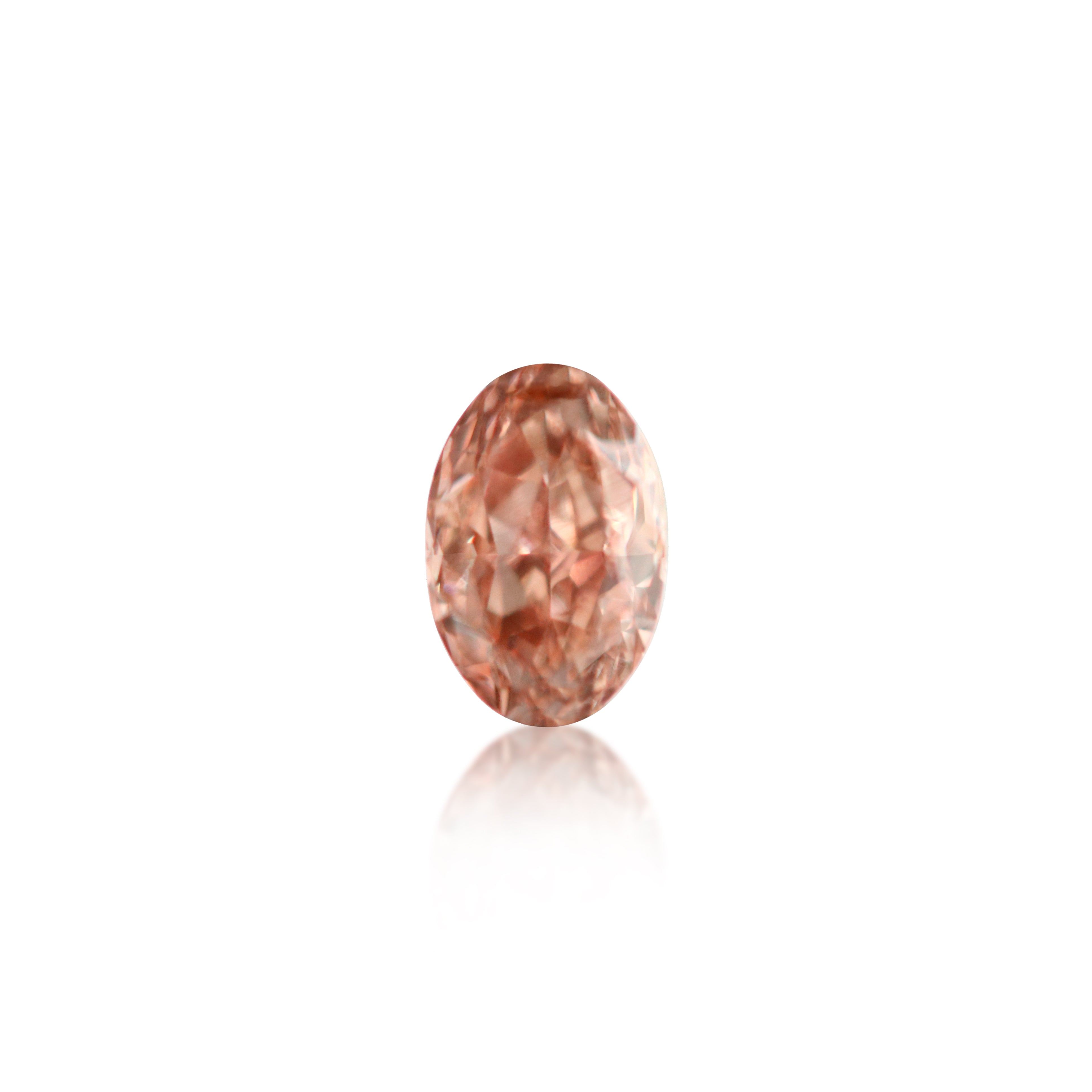 0.30 ct Oval Cut Pinkish Brown