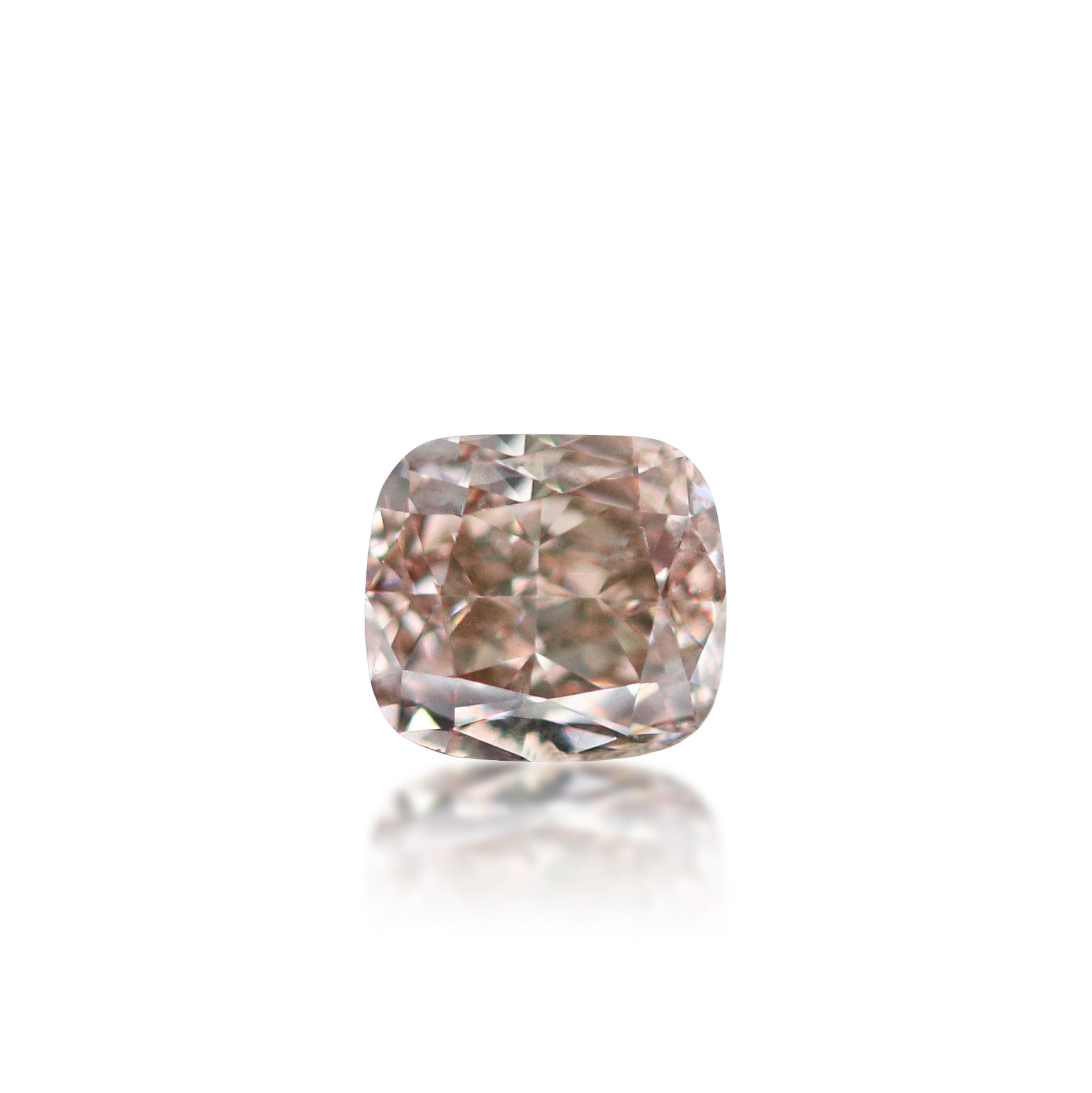 0.42ct Argyle Pinkish Brown Cushion Cut