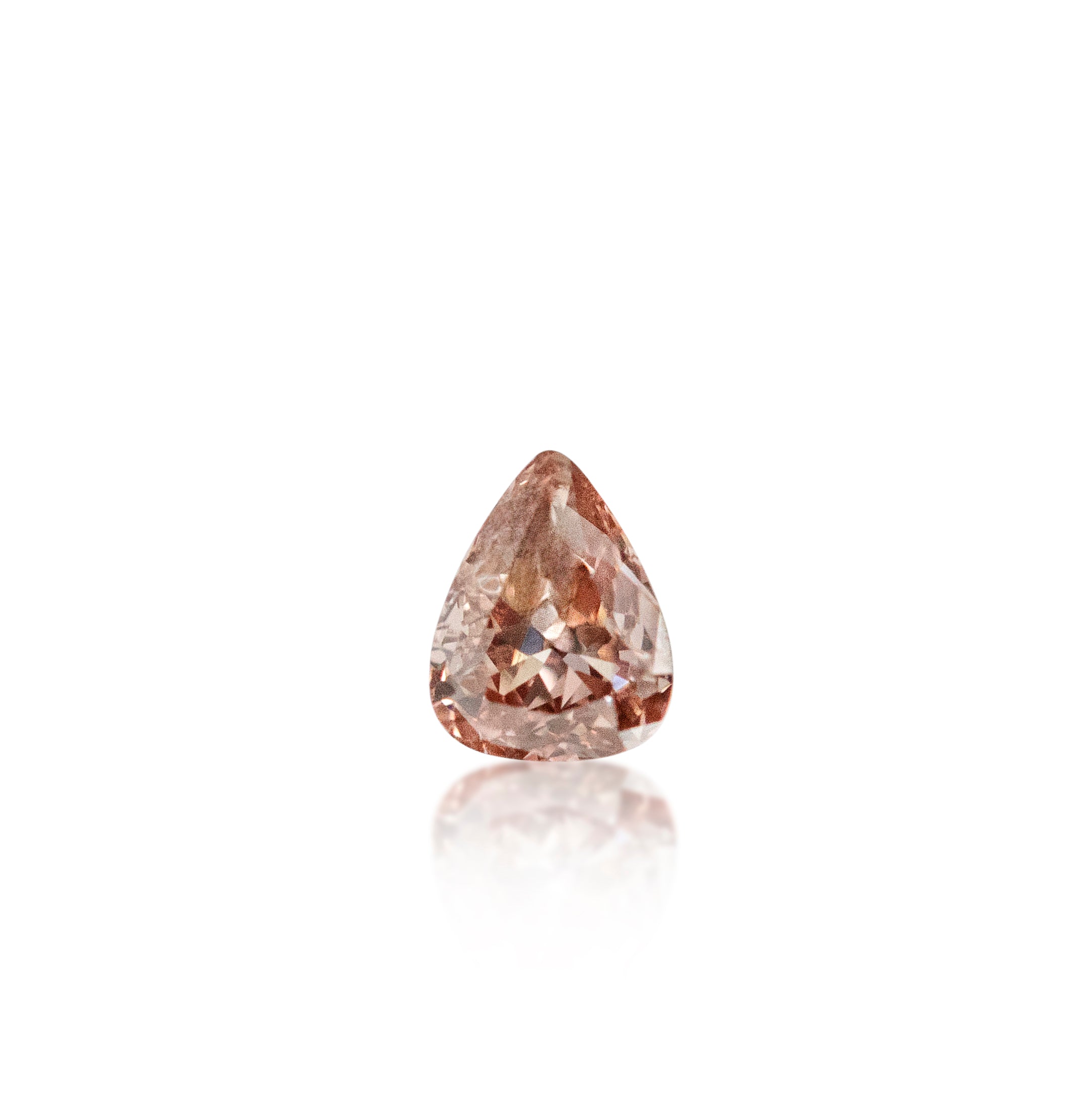 0.17ct Argyle Pear Cut Pinkish Brown