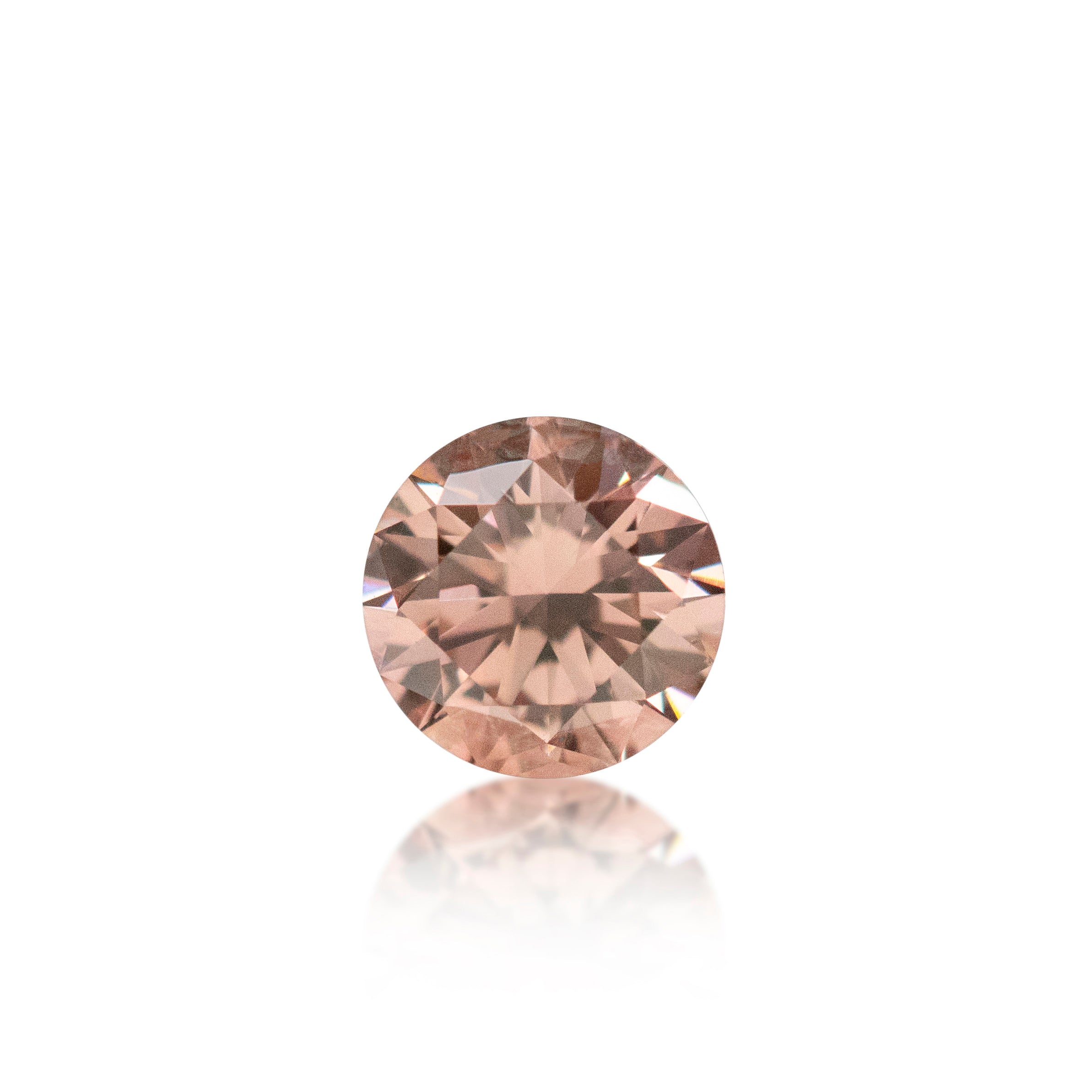 0.34ct Argyle Pink Champagne PC3 Round Brilliant Cut