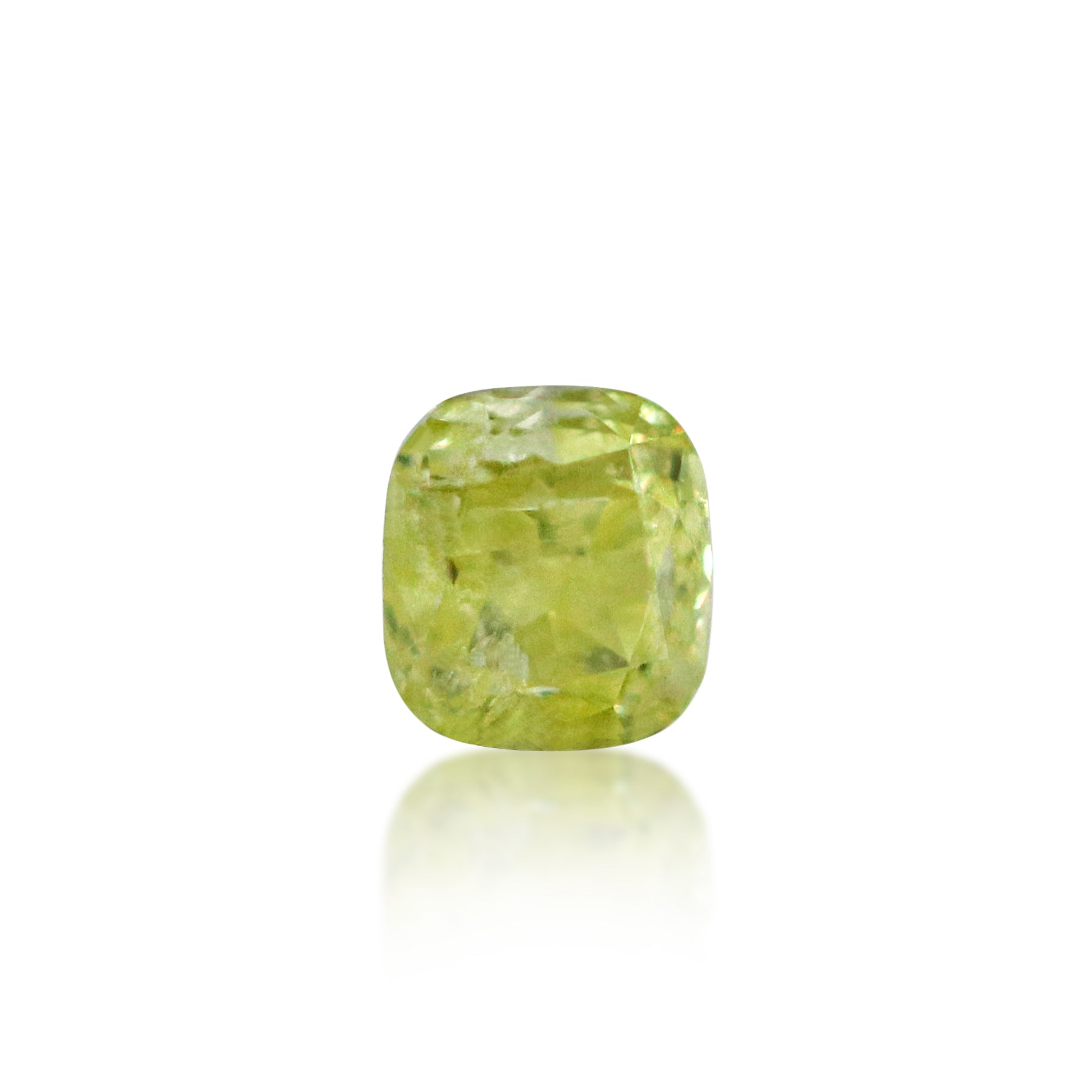 0.14ct Fancy Light Yellow Cushion Cut 