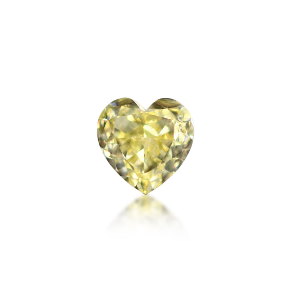 0.56 ct Heart Cut Fancy Yellow