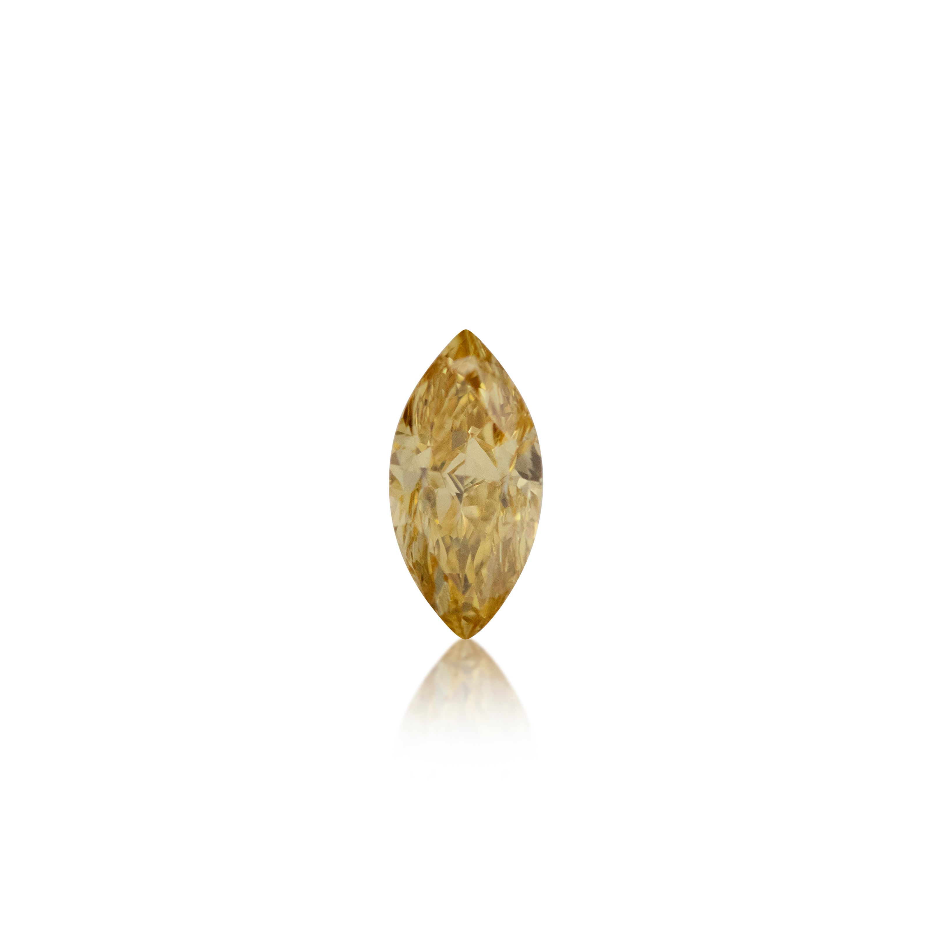 0.39 ct Marquise Cut Fancy Orange Yellow