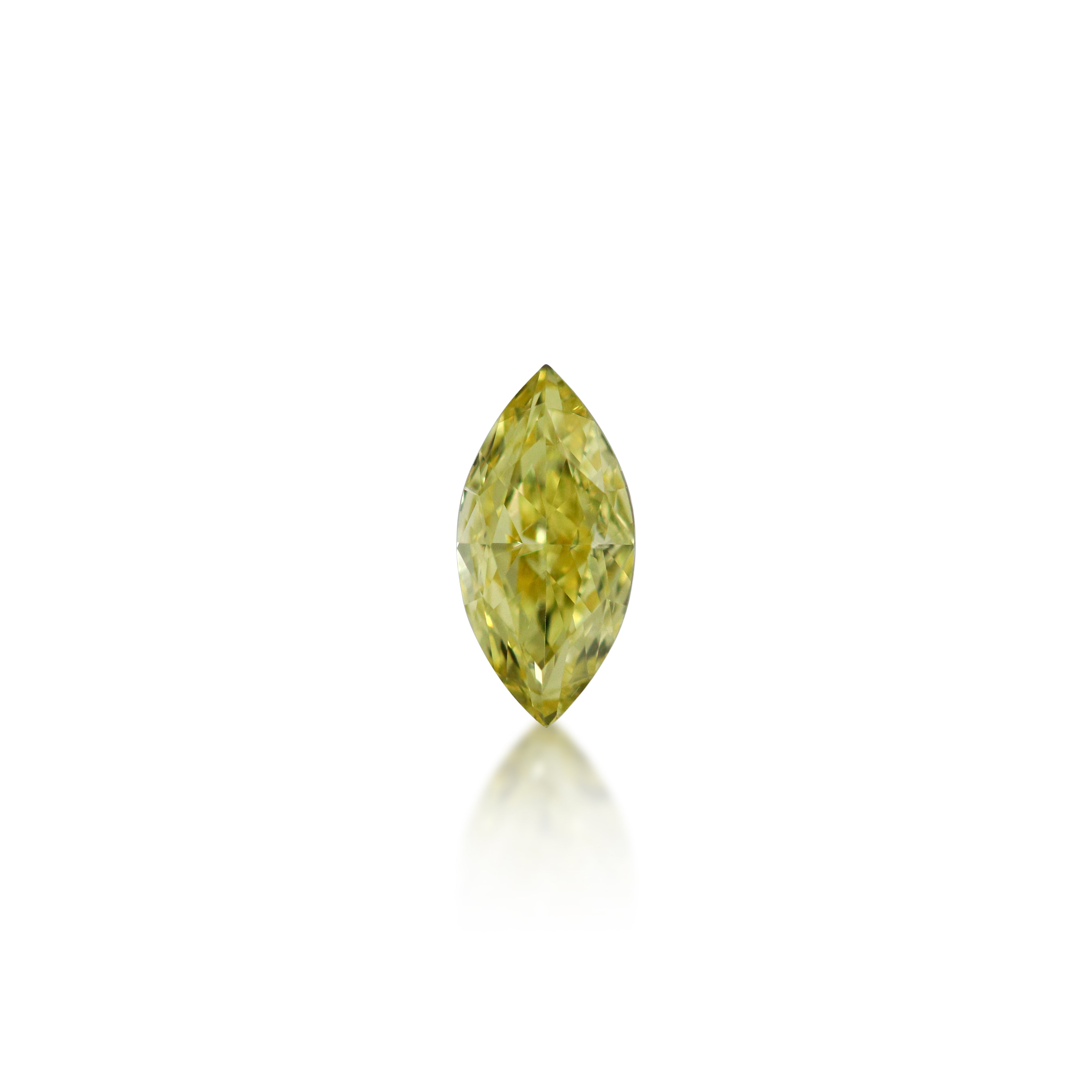 0.46 ct Marquise Cut Fancy Vivid Yellow