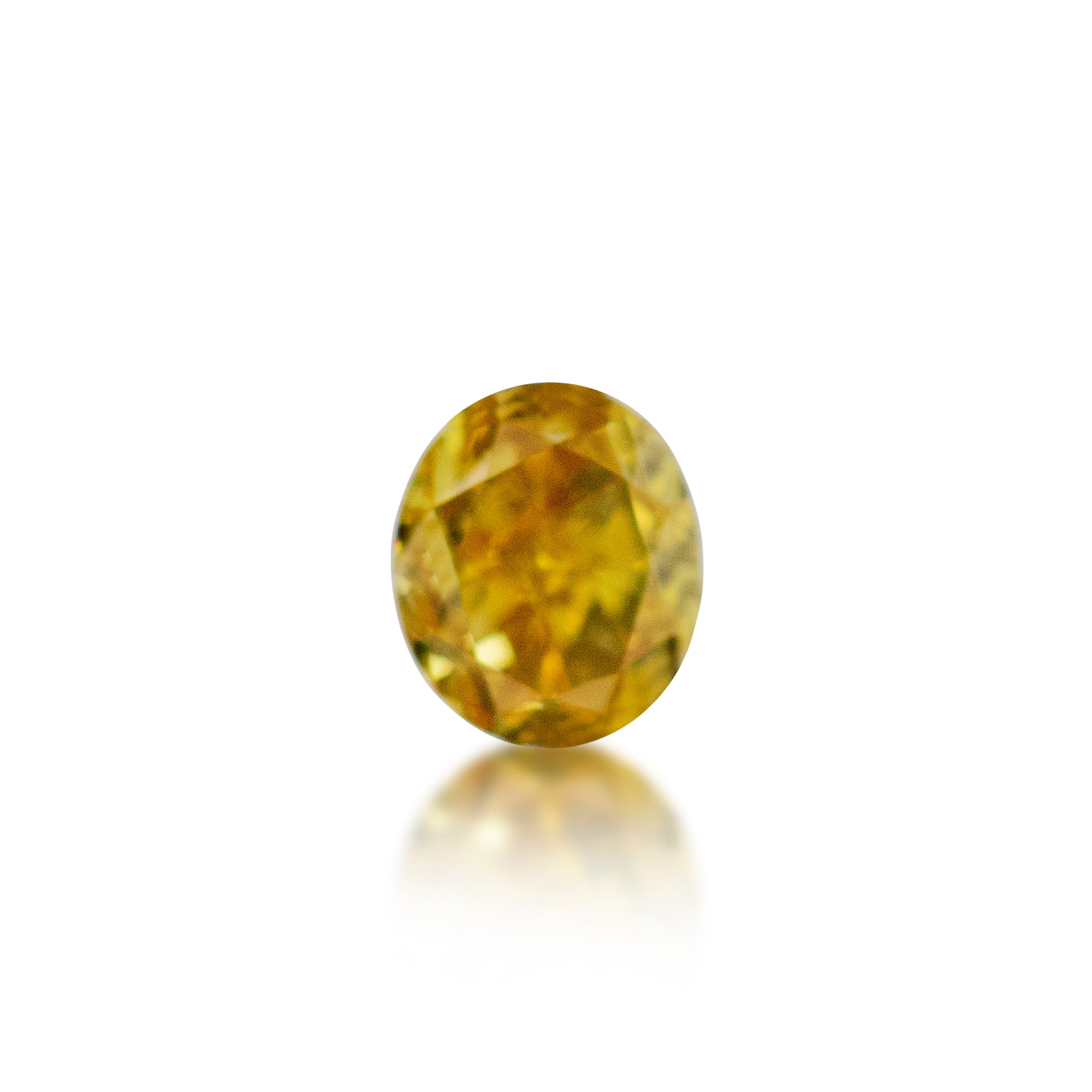 0.28 ct Oval Cut Fancy Orange Yellow
