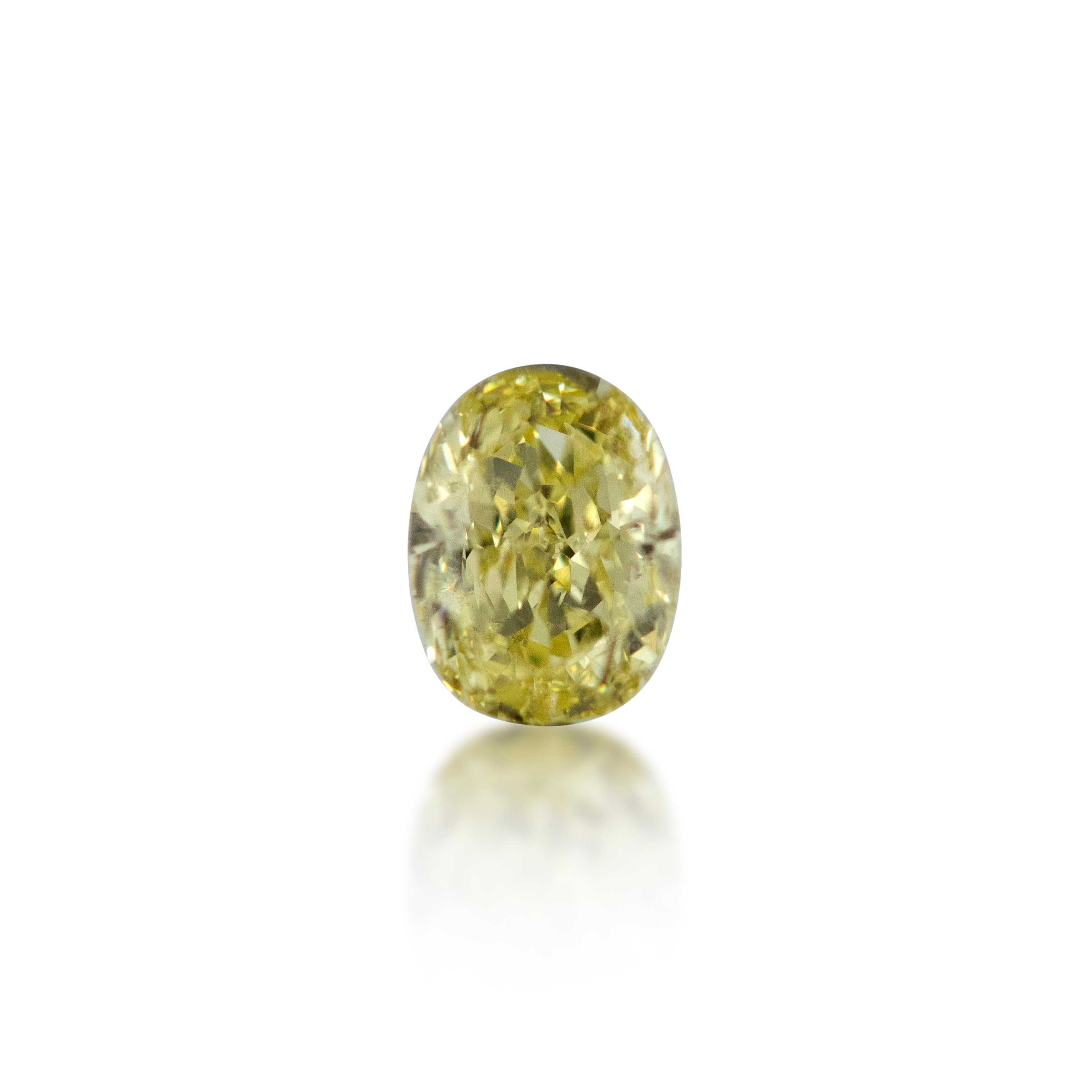 0.62 ct Oval Cut Fancy Yellow Diamond