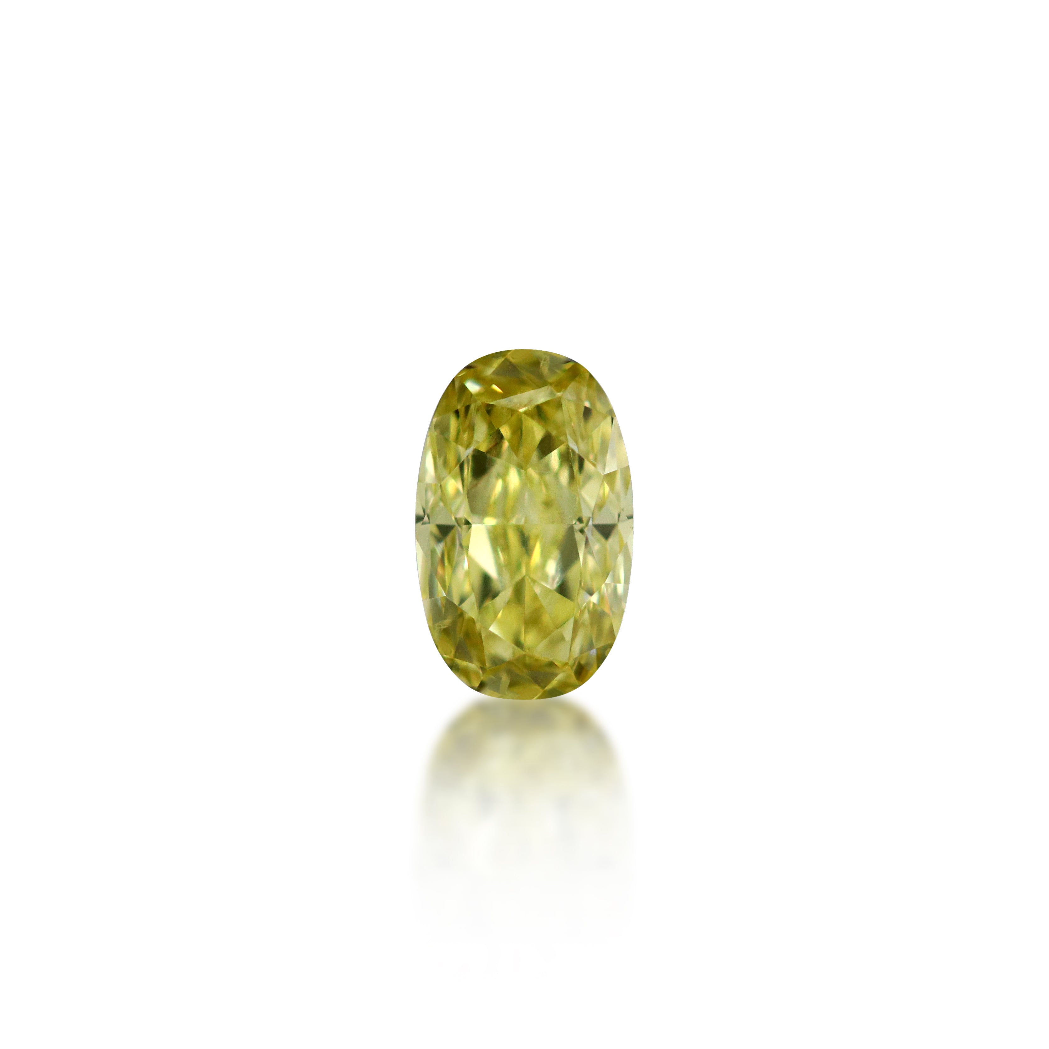 0.78 ct Oval Cut Fancy Intense Yellow