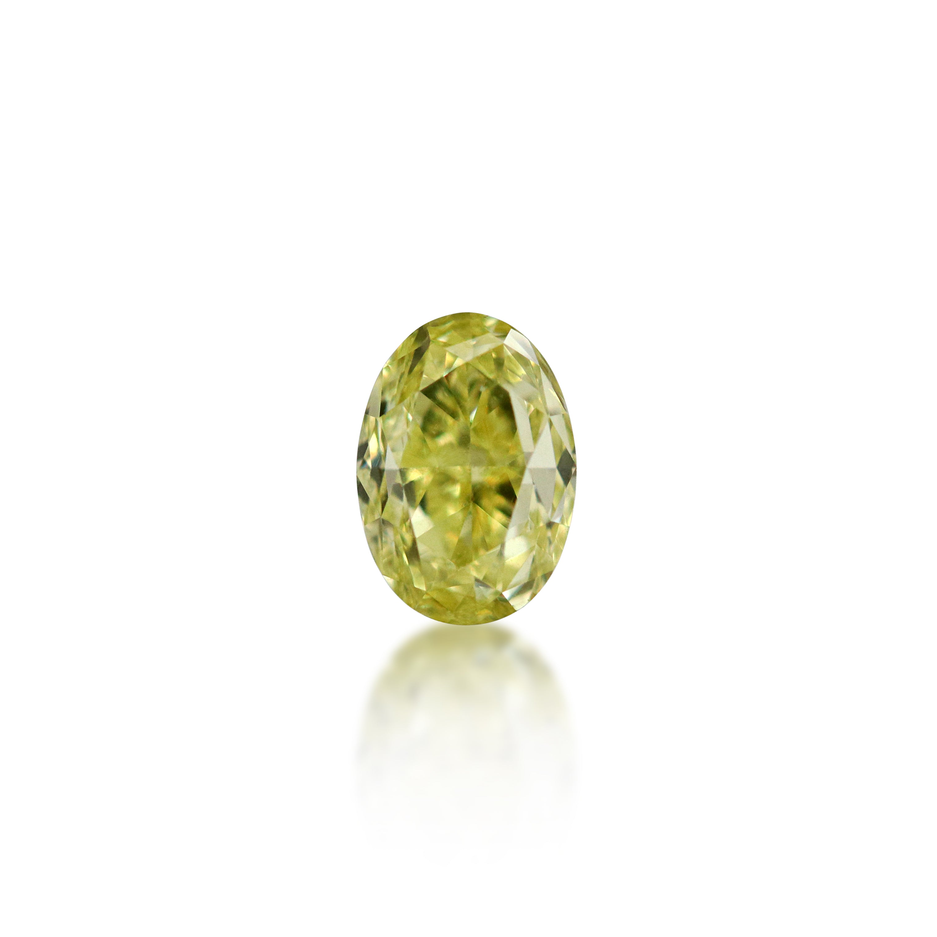 1.00 ct Oval Cut Fancy Intense Yellow