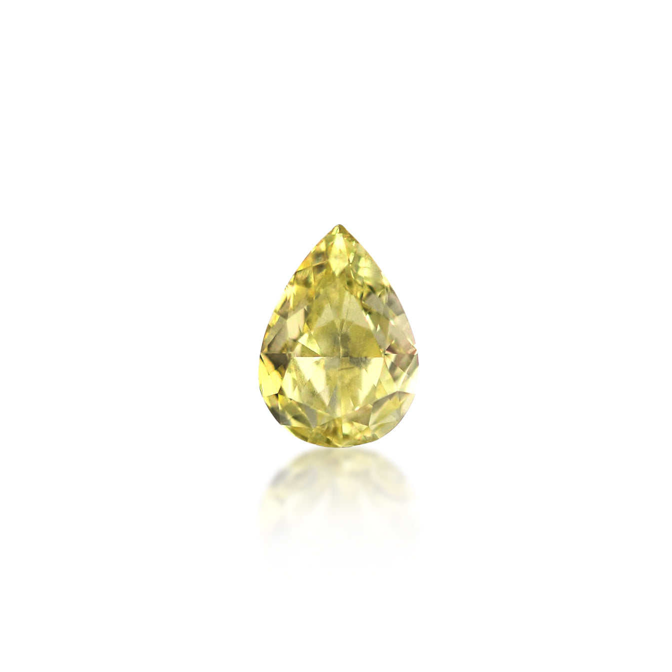 0.50 ct Pear Cut Fancy Intense Yellow