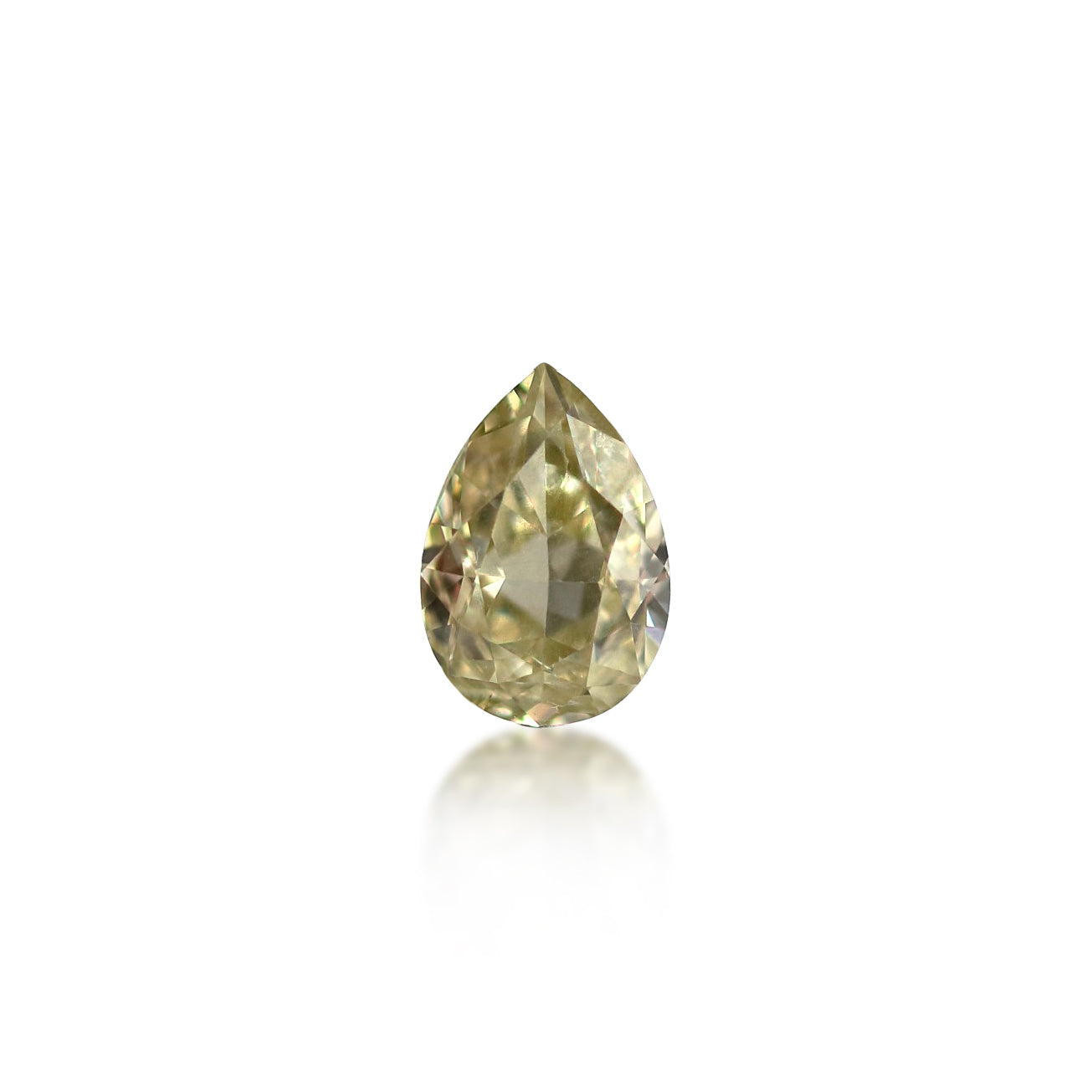 0.71 ct Pear Cut Fancy Light Yellow