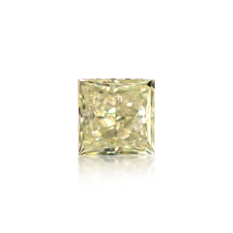 0.53 ct Princess Cut Fancy Light Yellow