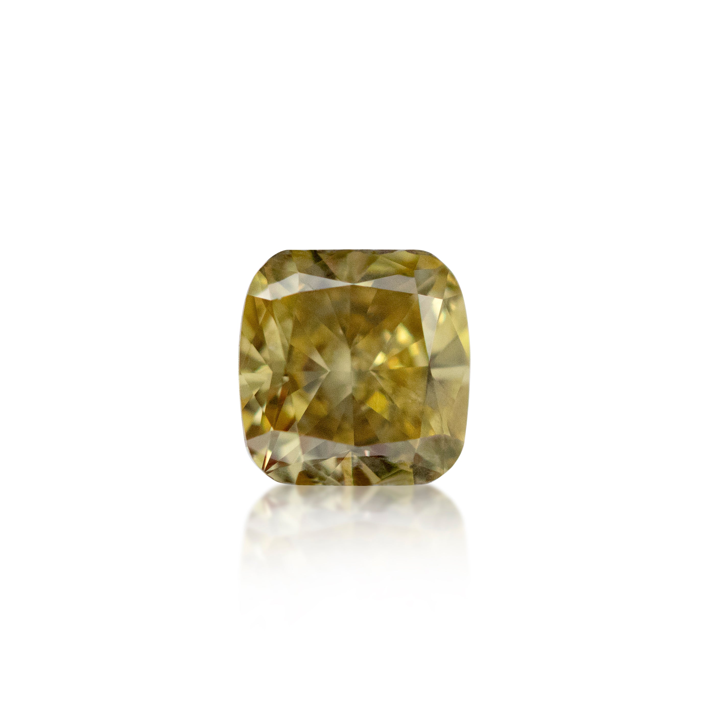 0.54 ct Radiant Cut Fancy Greenish Yellow
