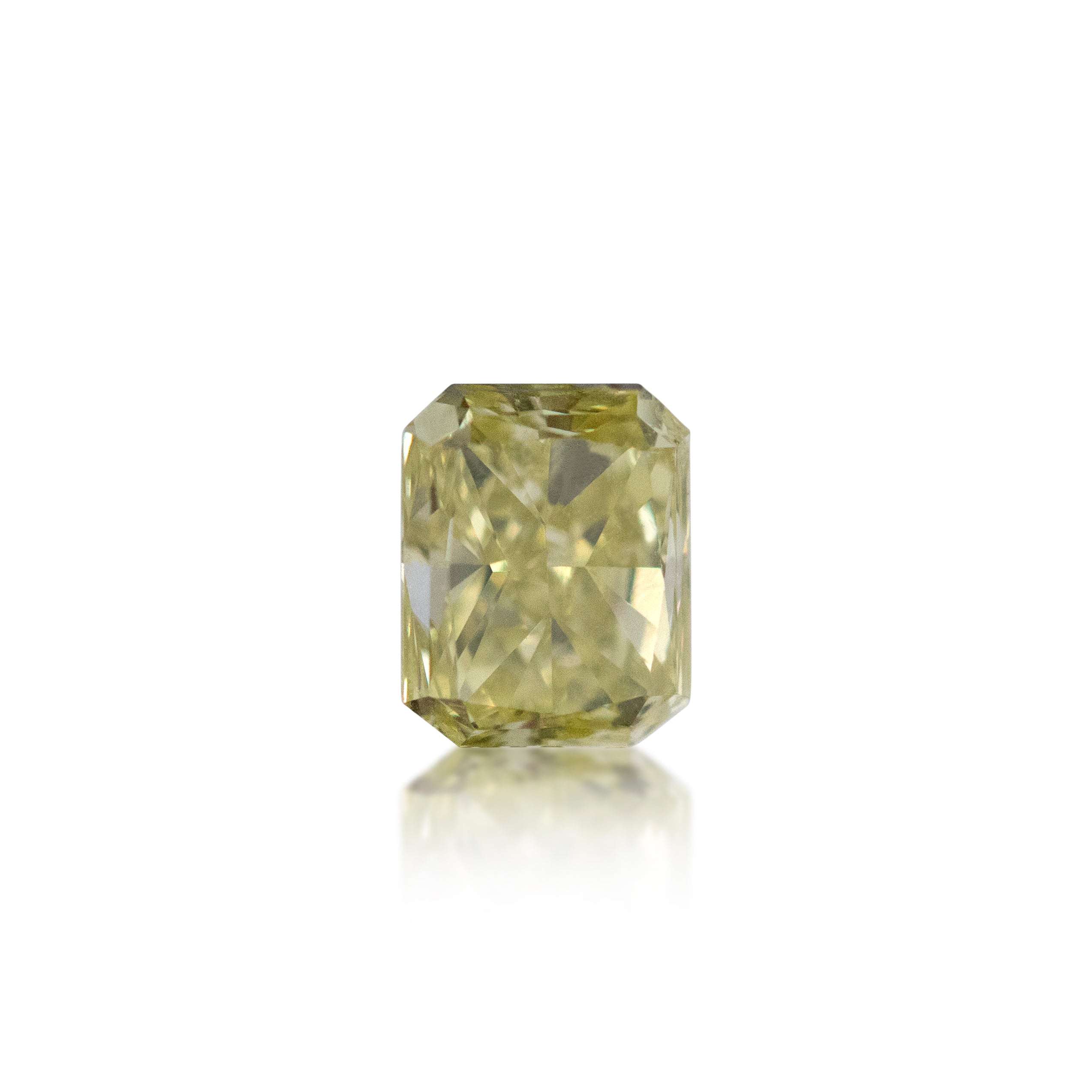 0.58 ct Radiant Cut Fancy Light Yellow