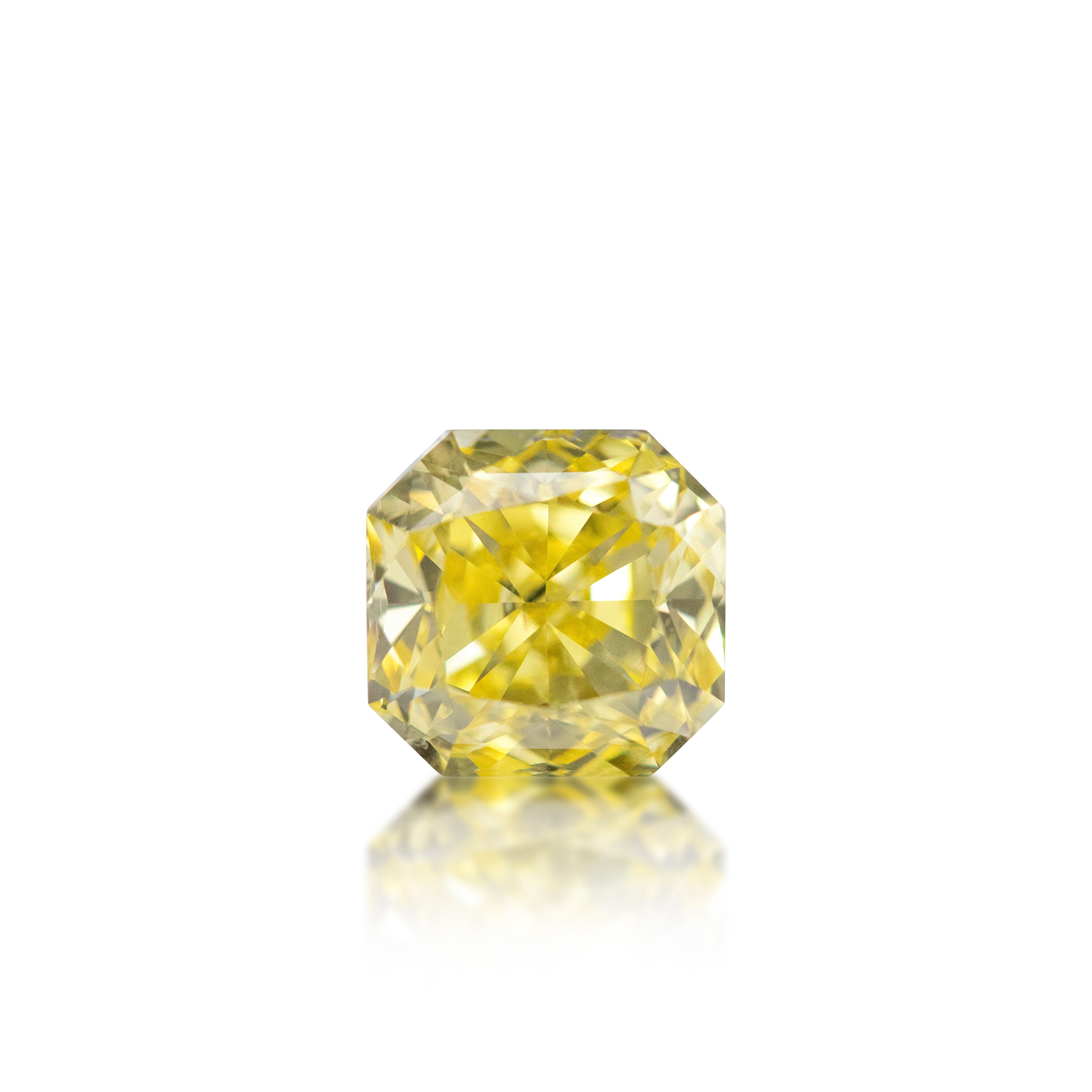2.03ct Radiant Cut Fancy Intense Yellow