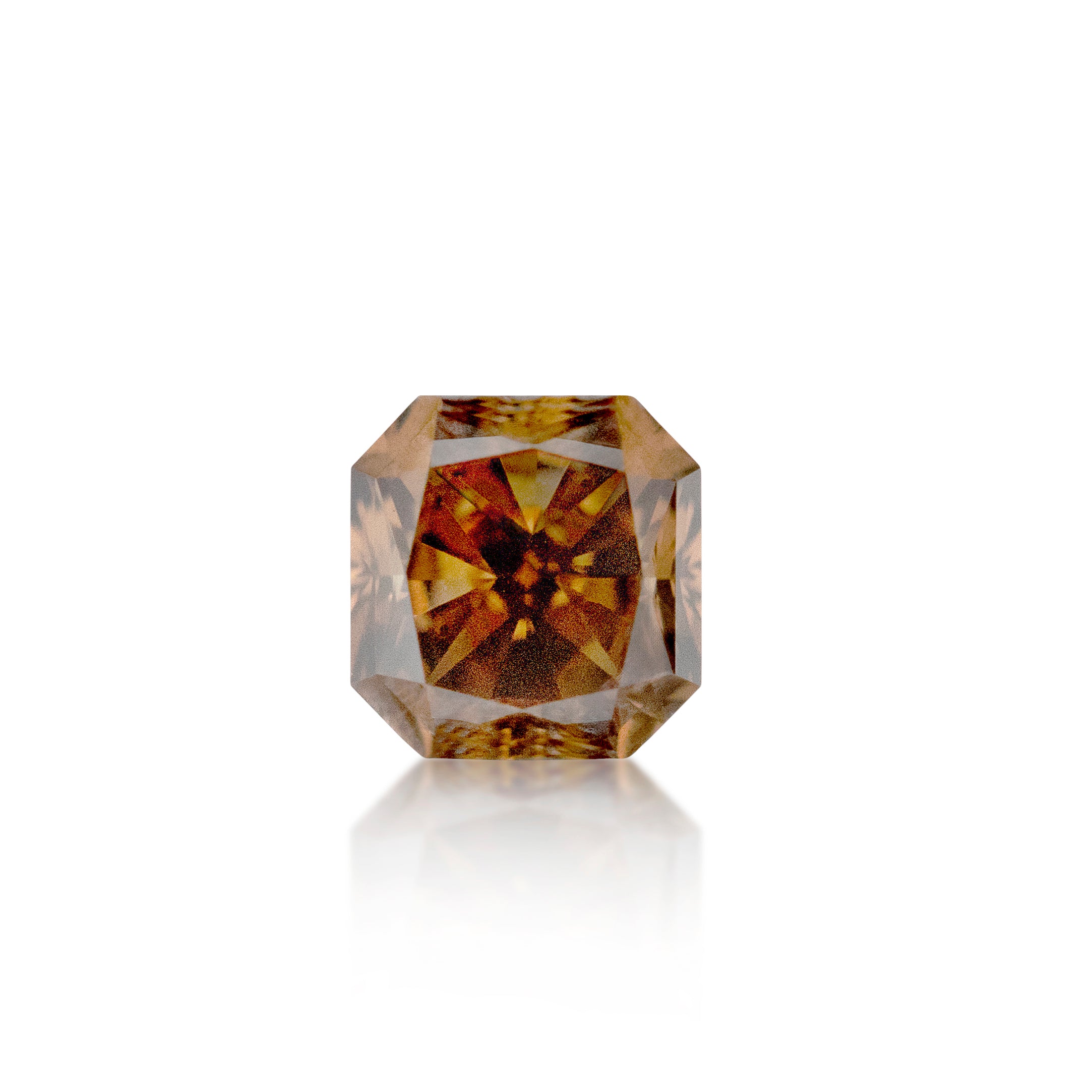 0.70ct Argyle Champagne Radiant Cut C7 